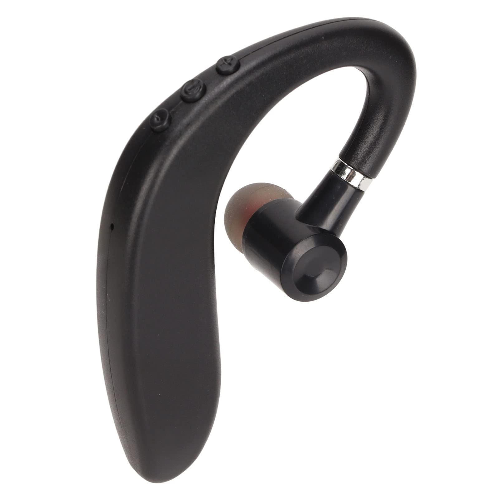 ASHATA Bluetooth 5.2 Headset - Ultra Lightweight Single Ear Wireless Headphone with Noise Reduction, Compatible with Left/Right Ear for Phone & Tablet - Perfect for Driving, Office Calls and Online Meetings