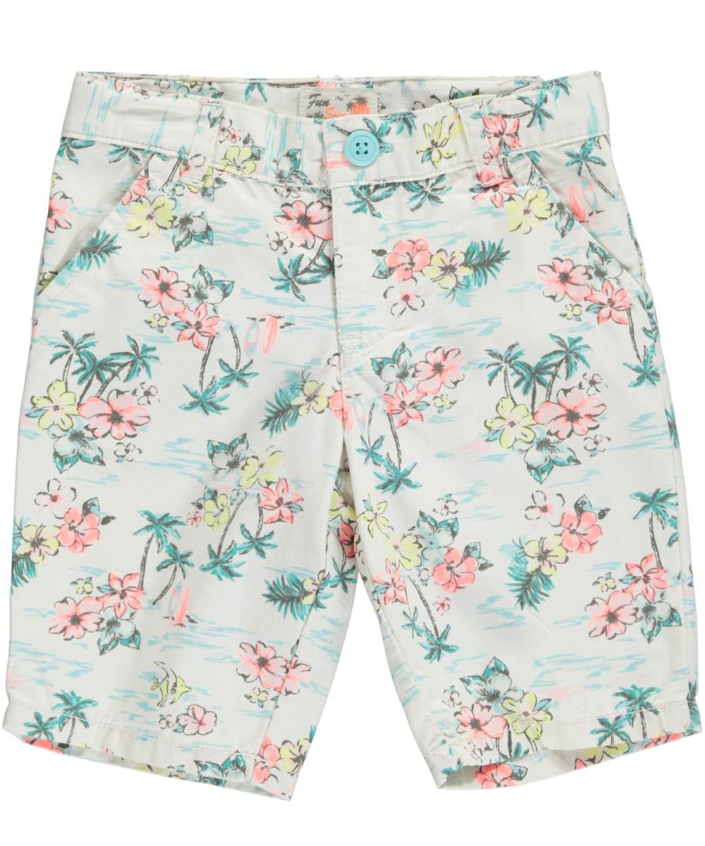 Carter's Toddler & Kids Tropical Print Bermuda Shorts - Soft Cotton Comfort for Boys & Girls - Perfect for Summer Play, Beach Outings & Casual Wear