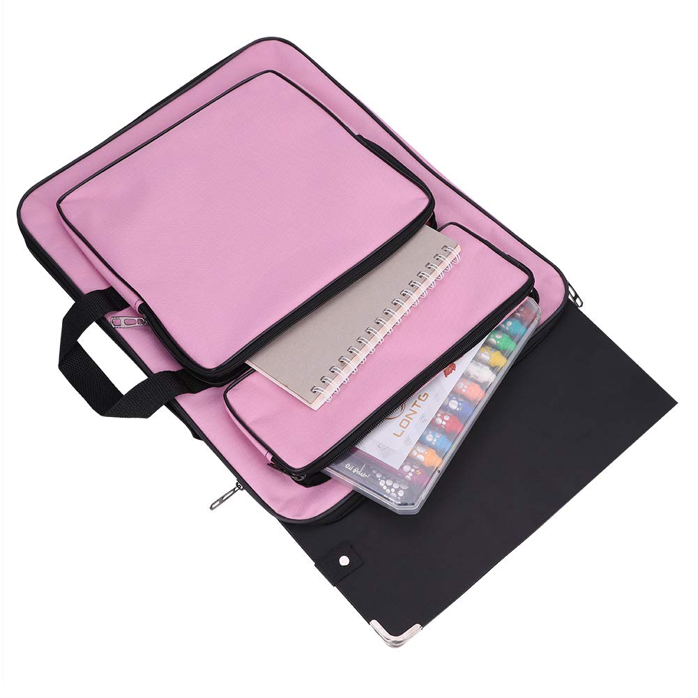 A3 Art Portfolio Carry Case - Adjustable Waterproof Artist Tote Bag with Zipper, Portable Drawing Board Storage for Sketching, Painting & School Projects - Perfect for Artists, Students & Professionals