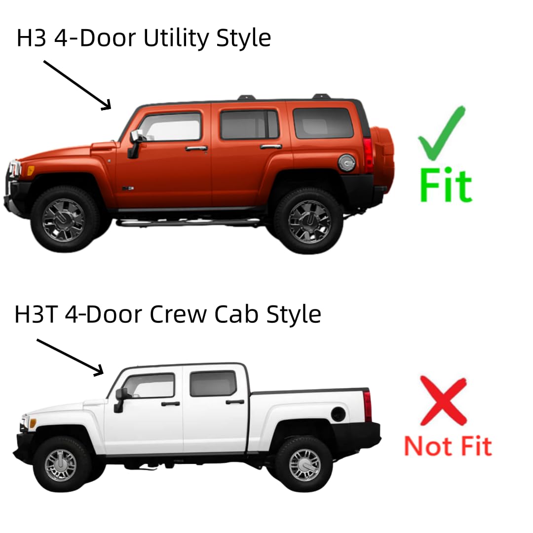 Heated Rear Window Glass Replacement for Hummer H3 (2006-2010) - Defrosting & Winter Driving Safety Upgrade - Perfect for Cold Weather & Snowy Conditions