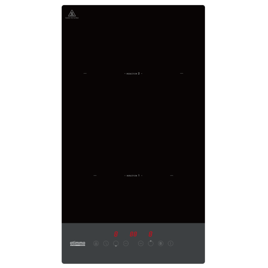 EIH5302E 30CM 2 Burner Domino Induction Cooktop - Portable Electric Stove for Small Kitchen, Dorm, RV & Outdoor Cooking