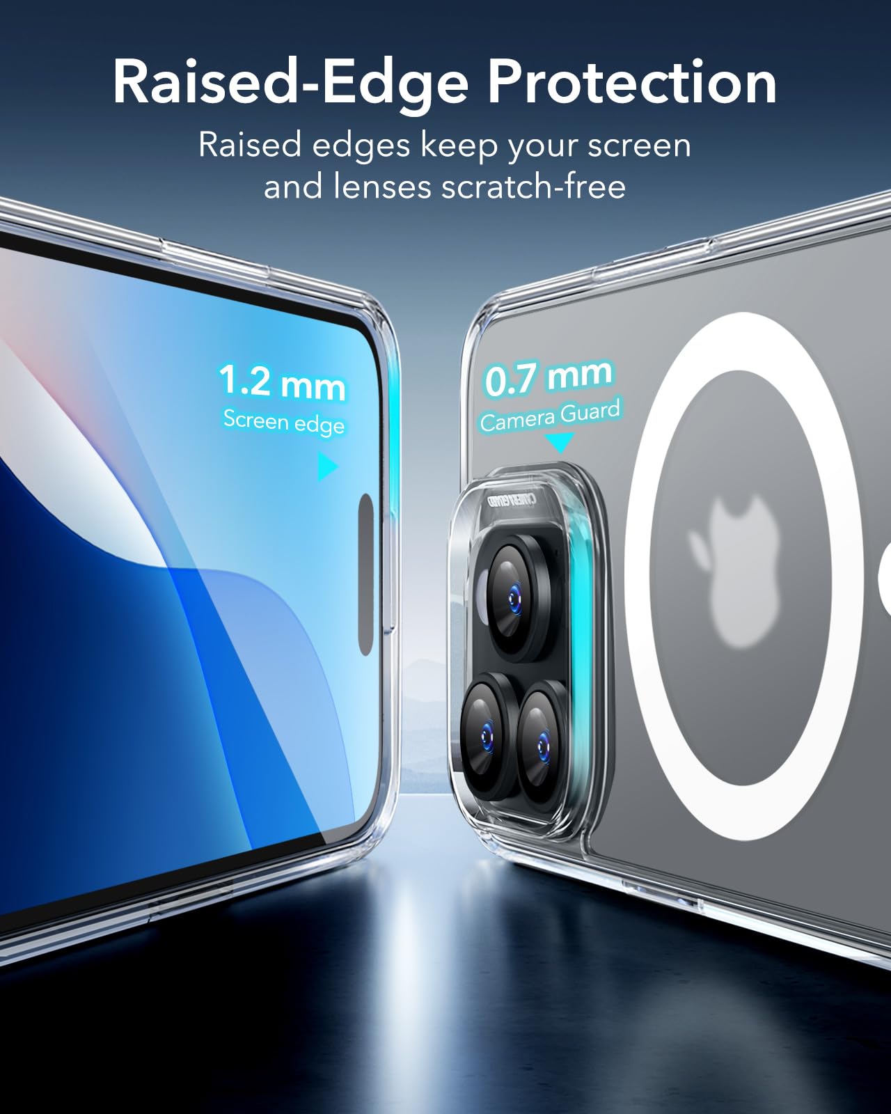 ESR Magnetic Phone Case for iPhone 16 Pro Max - Military-Grade Shockproof Protection, MagSafe Compatible, Frosted Clear Hybrid Case (HaloLock) | Perfect for Everyday Use, Travel & Outdoor Activities