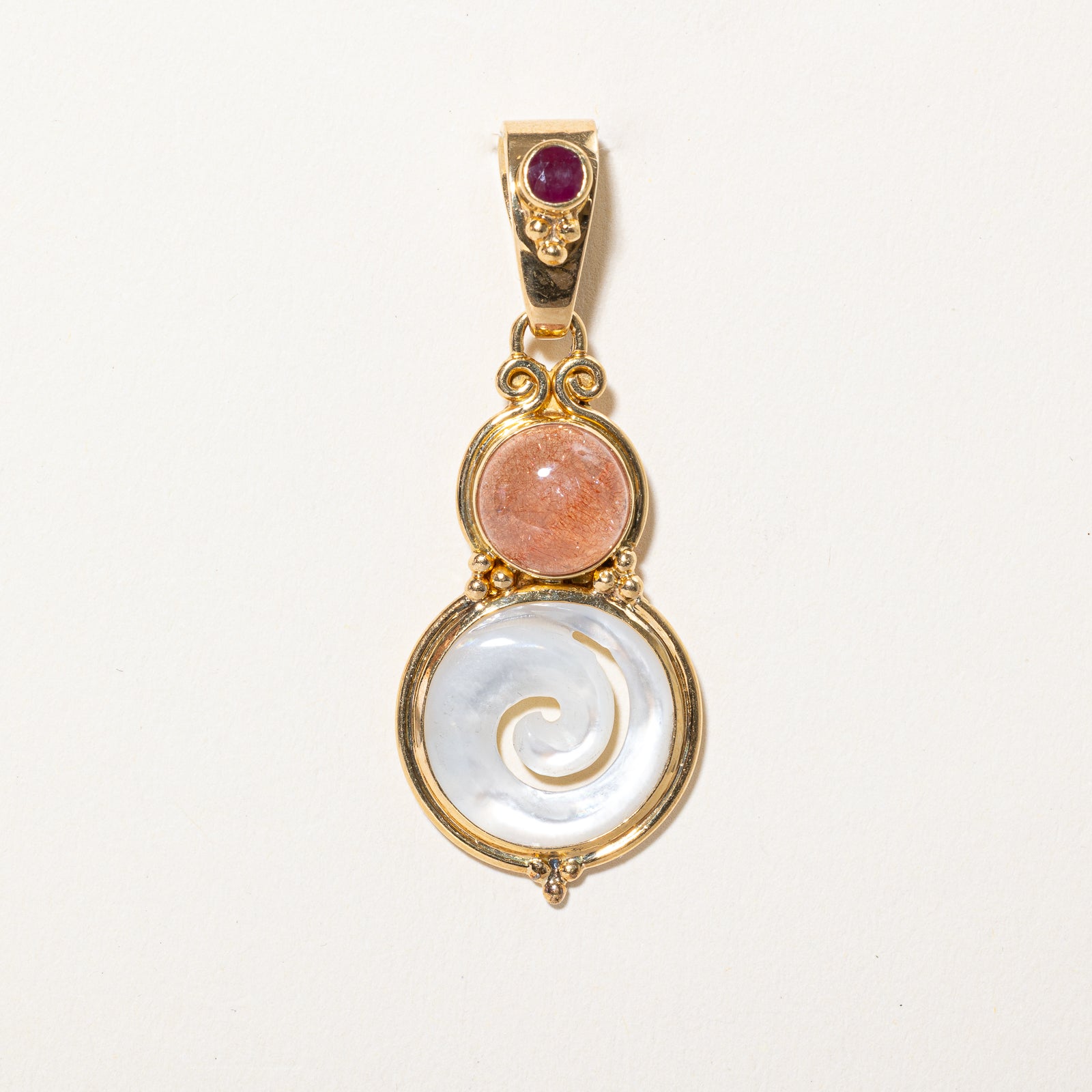 3.00ctw Multi Gemstone Drop Pendant Necklace - Elegant Handmade Jewelry for Women - Perfect for Weddings, Parties & Special Occasions