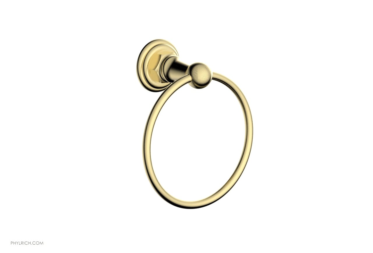 HEX TRADITIONAL Chrome Towel Ring - 7.5