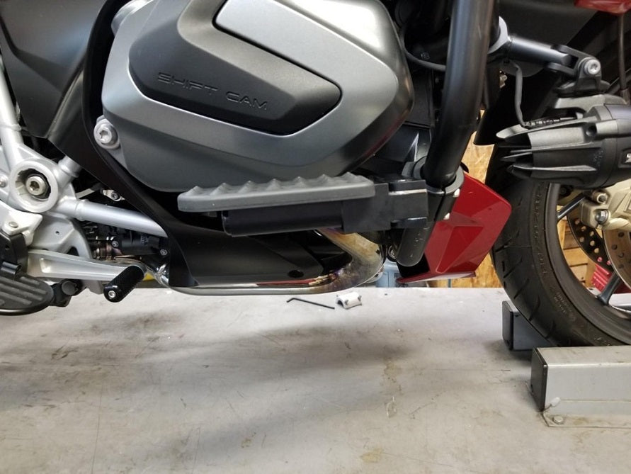 Ilium Works R1250RT R1200RT WC Low Mount Highway Pegs for BMW Motorcycles - Compatible with Ilium Works Engine Guards - Perfect for Long-Distance Touring and Comfortable Riding