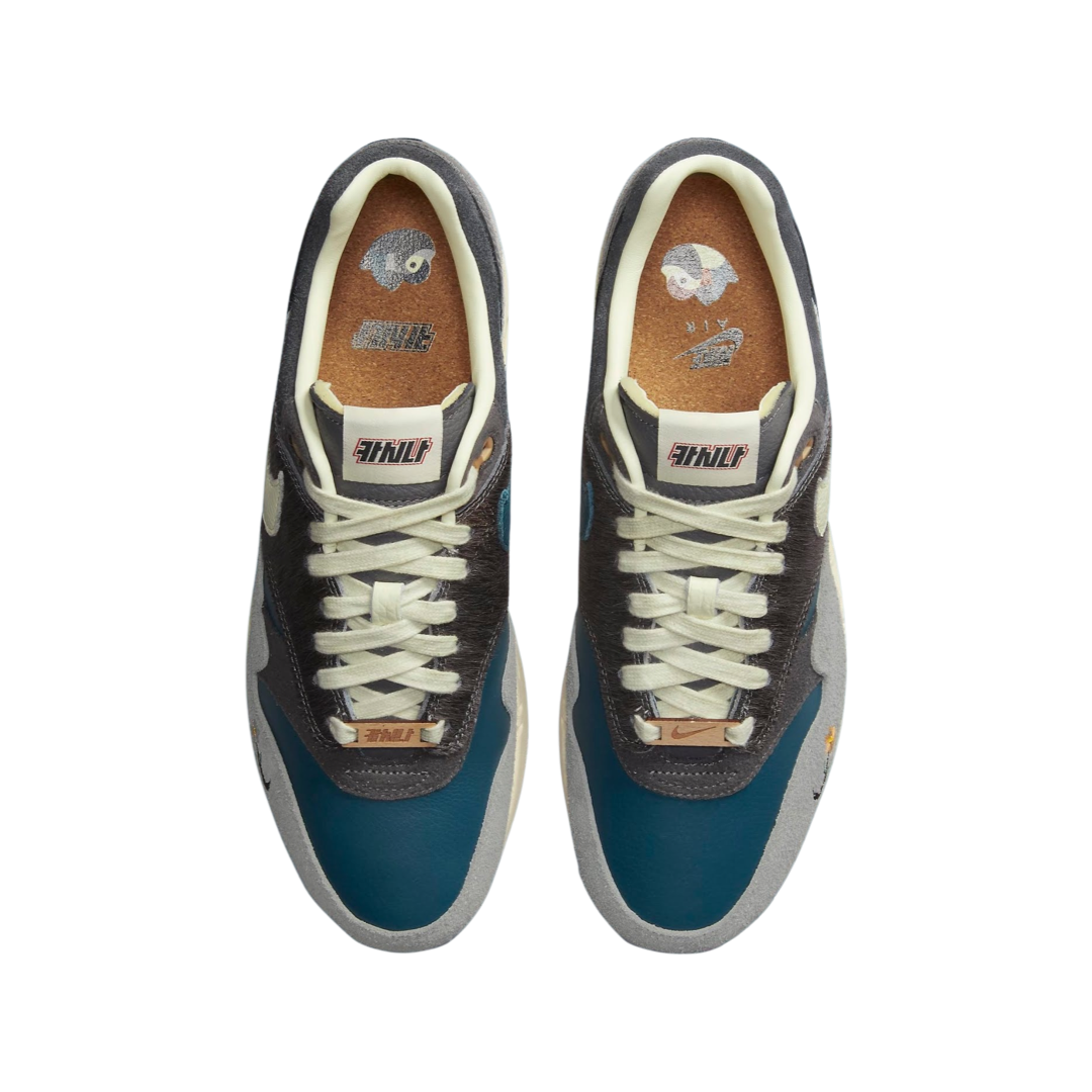 Nike Air Max 1 Kasina Won Ang Grey Sneakers - Men's Running Shoes for Casual Wear & Street Style Fashion