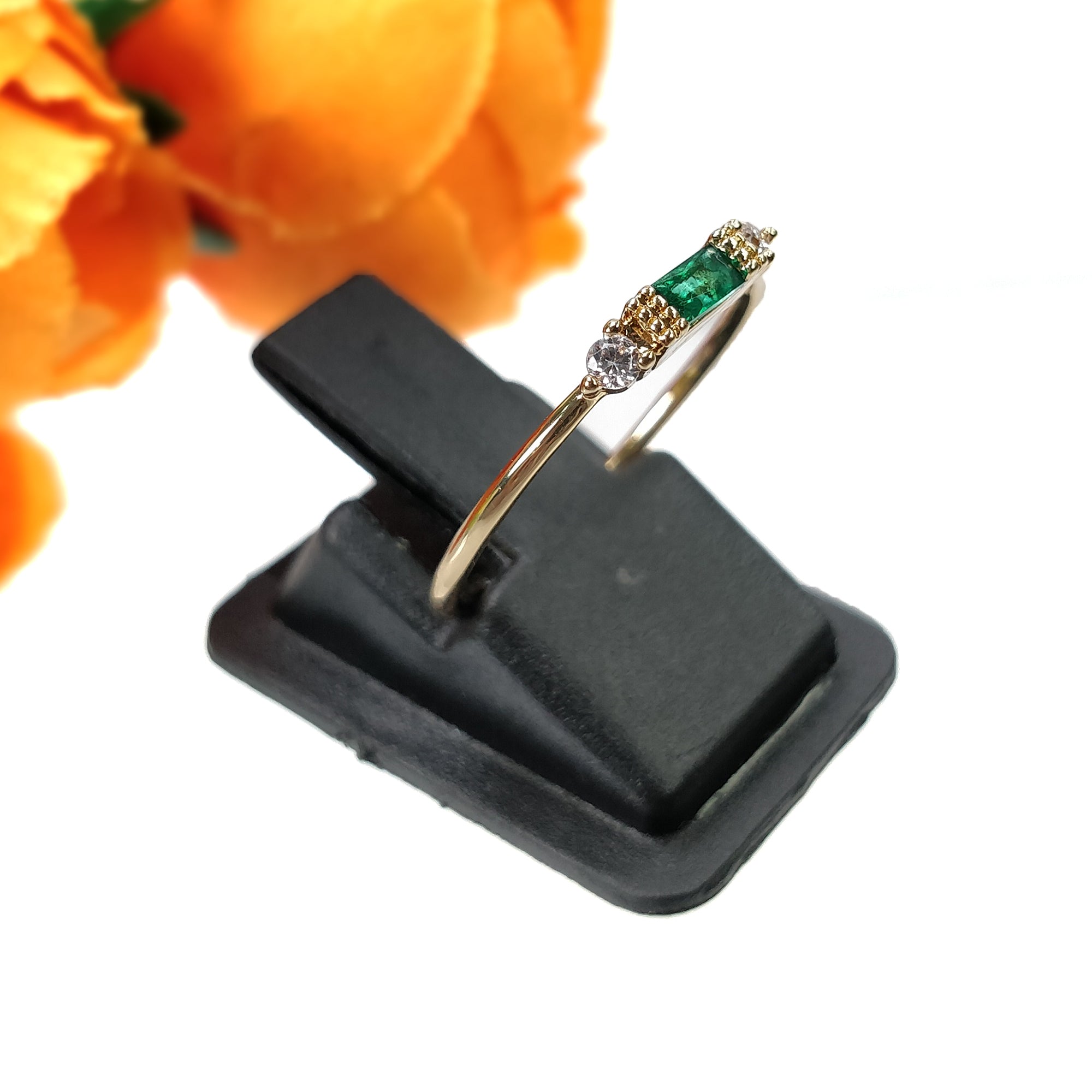 Elegant Korean Rose Gold Zircon Minimalist Ring Set for Women - Perfect for Birthday Gifts, Daily Wear & Special Occasions