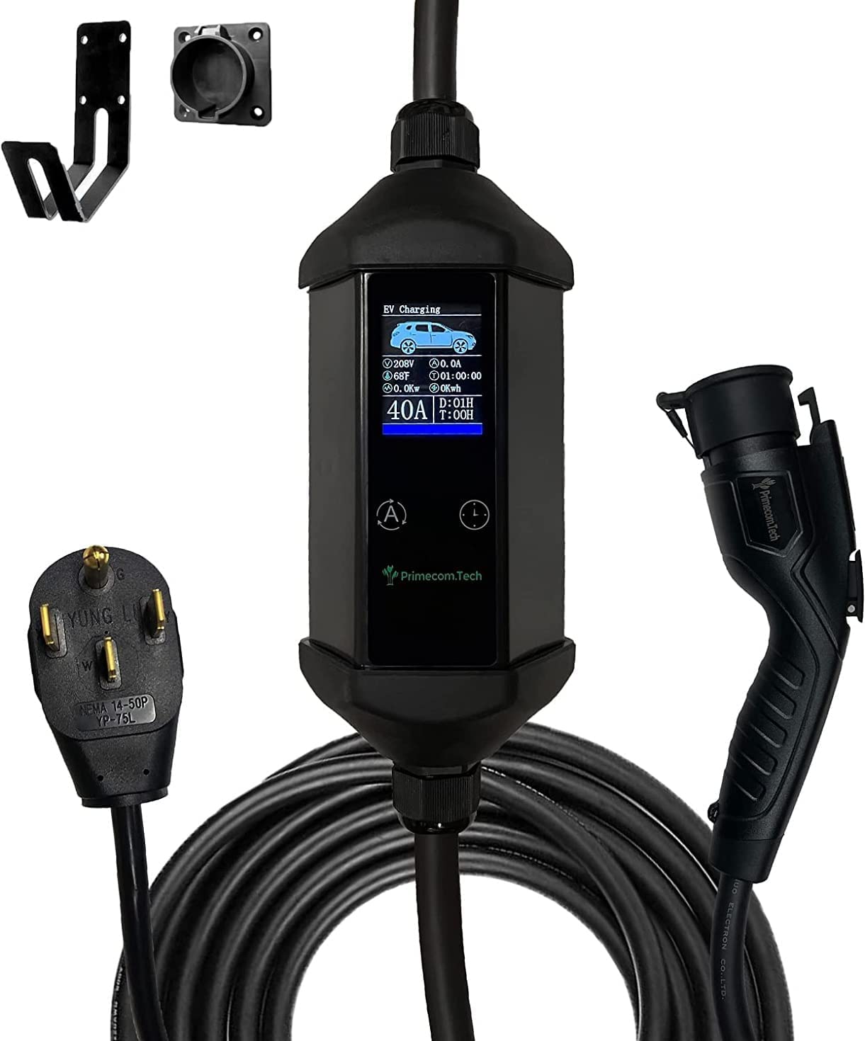 32A-40A NEMA 14-50 EV Charger for Tesla - 30ft/40ft/50ft - Home & Road Trip Charging