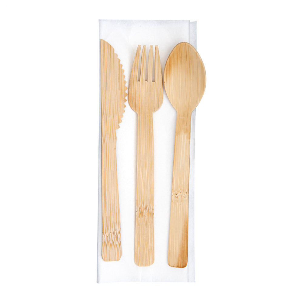100% Natural Bamboo Leaf Salad Plates (7 Inch) & Disposable Flatware Set - Eco-Friendly Compostable Dinnerware for Parties, Picnics, Weddings & Sustainable Living