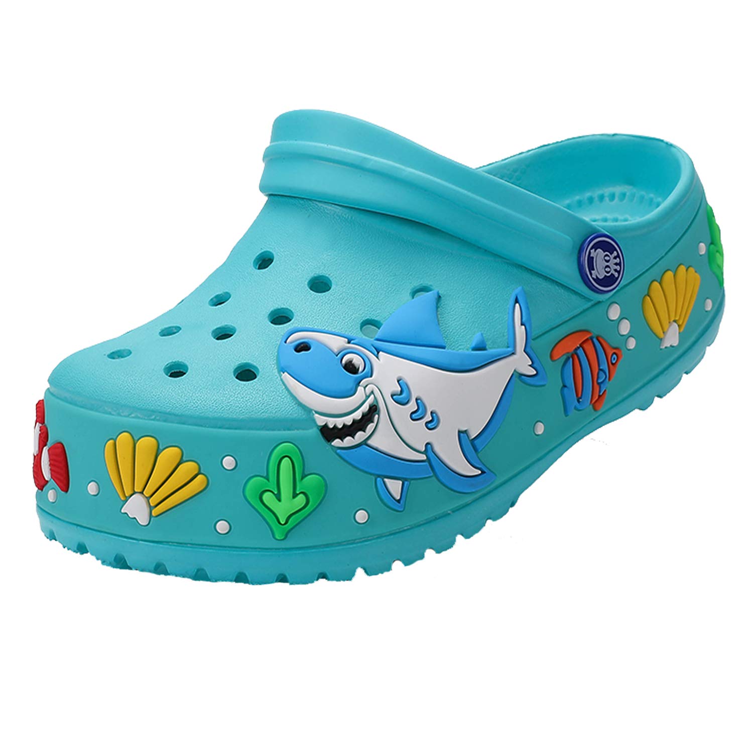 **YUKTOPA Kids Cartoon Clogs - Lightweight Slip-On Sandals for Boys & Girls - Perfect for Beach, Pool, Shower & Garden Play**