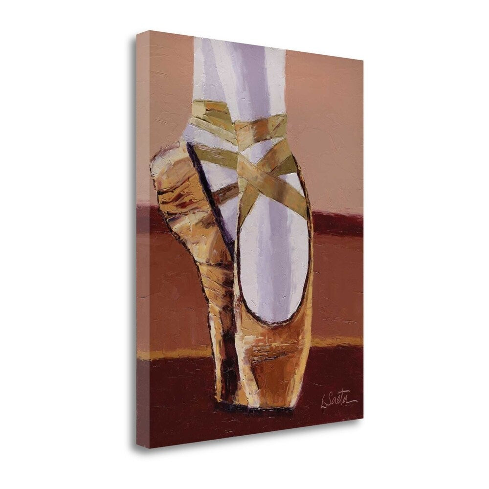 Leslie Seata Ballet Shoes Fine Art Giclee Print - Gallery Wrapped Canvas Wall Art Ready to Hang - Perfect for Living Room, Bedroom & Office Decor
