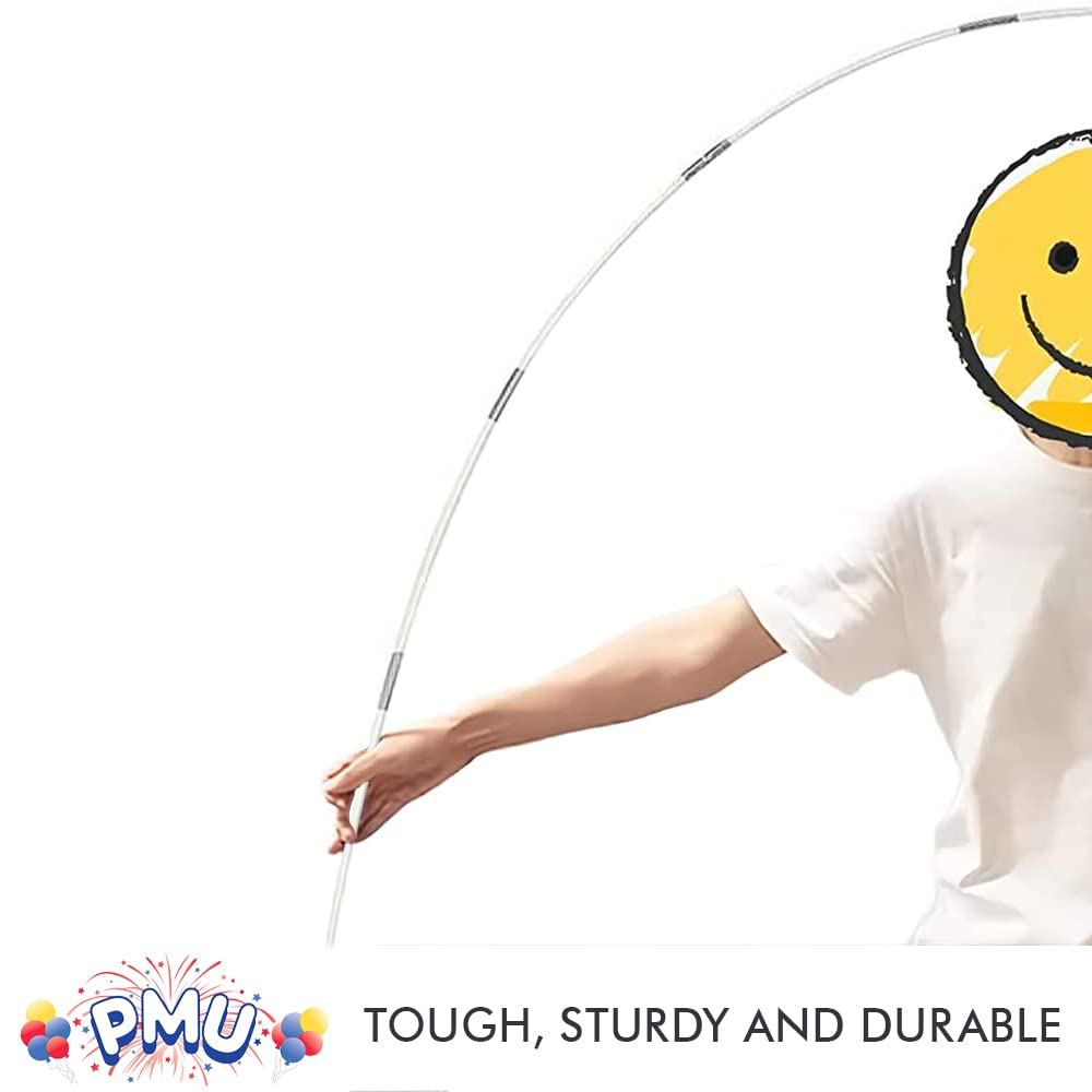 PMU Balloon Arch Frame Kit - White (Pack of 6) | Perfect for Graduation Decorations, Wedding Backdrops, Anniversary & Birthday Party Decor | Ideal for School Events, College Celebrations & Home Decor