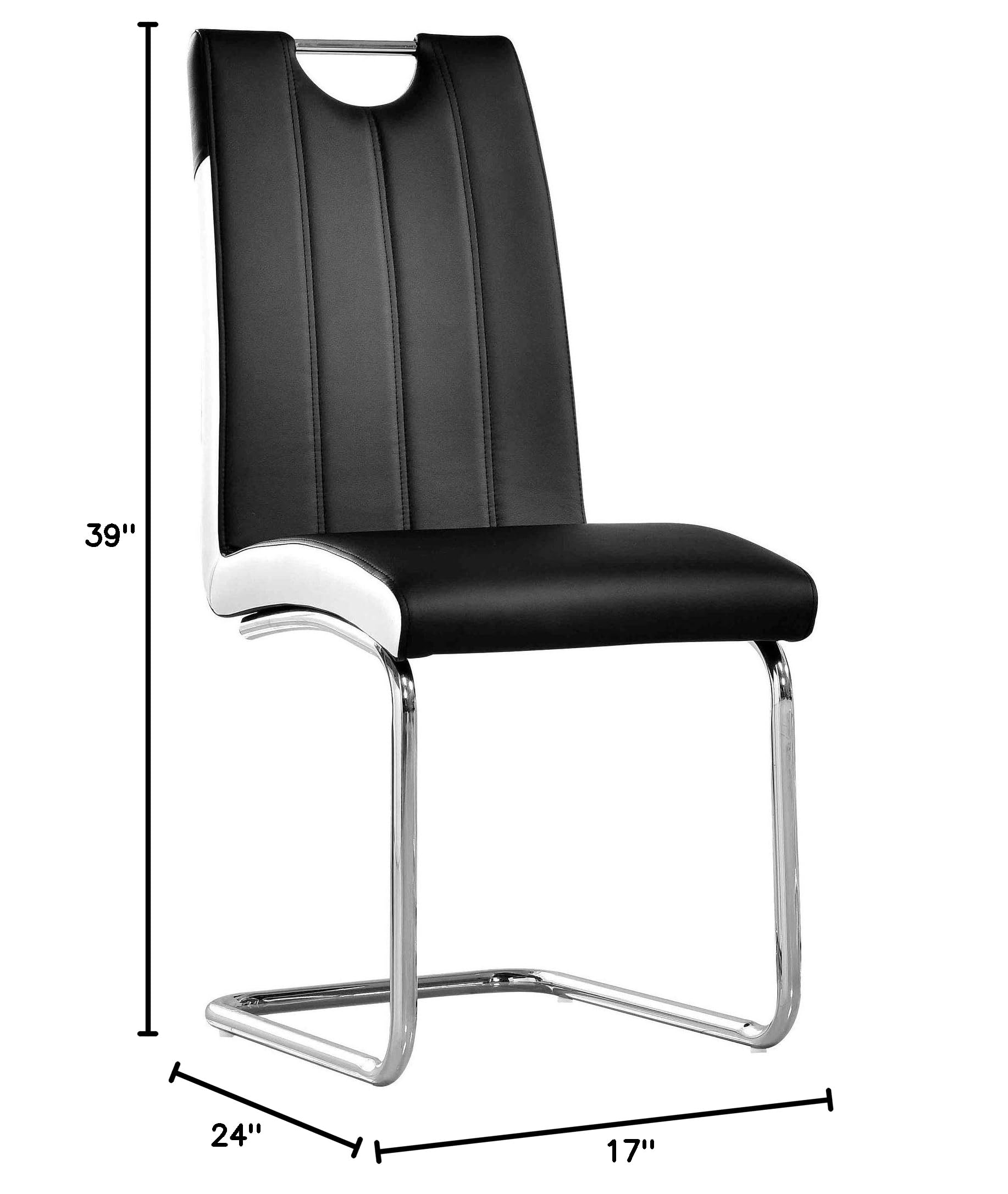 Best Modern Side Chairs Set of 2 - Black Master Furniture for Dining Room, Kitchen, Office & Living Room - Comfortable & Stylish Brandon Design