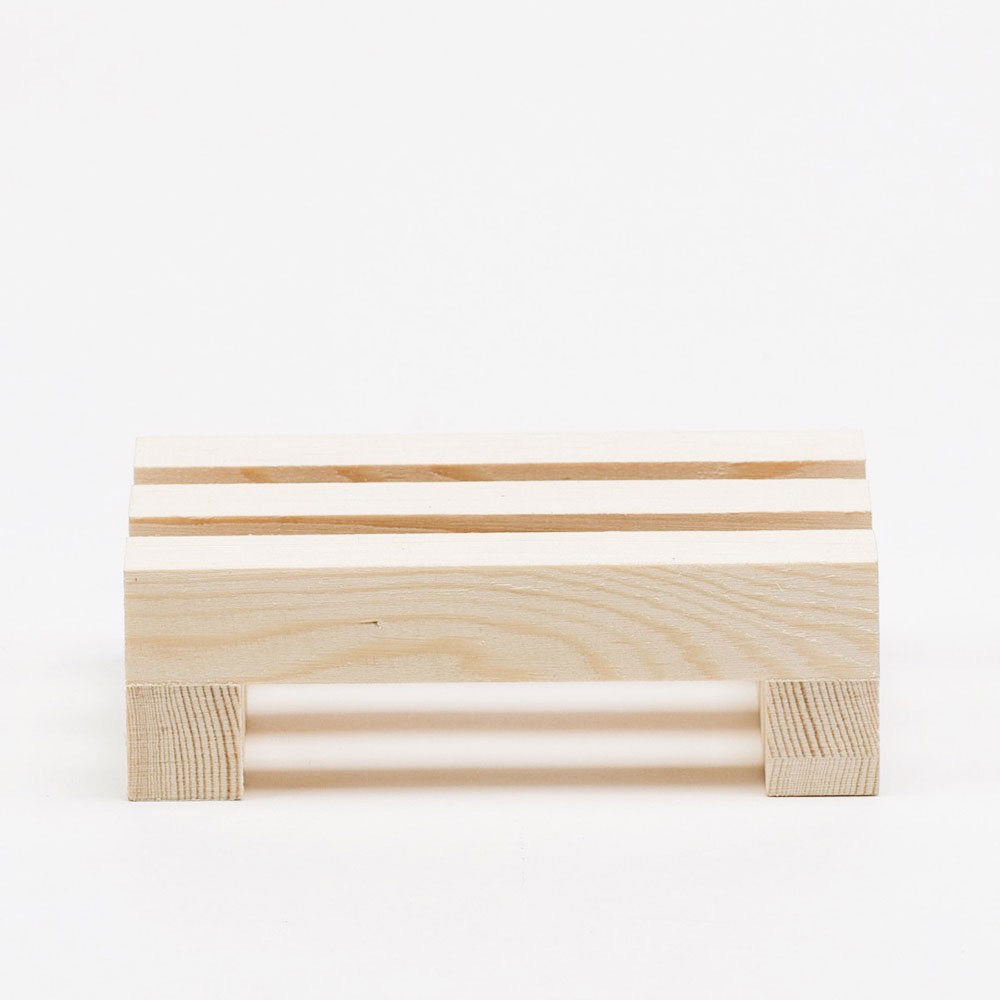 Natural Wooden Soap Dish with Drainage - Rustic Bathroom Organizer for Bar Soap - Perfect for Shower, Sink Countertop, and Spa Decor