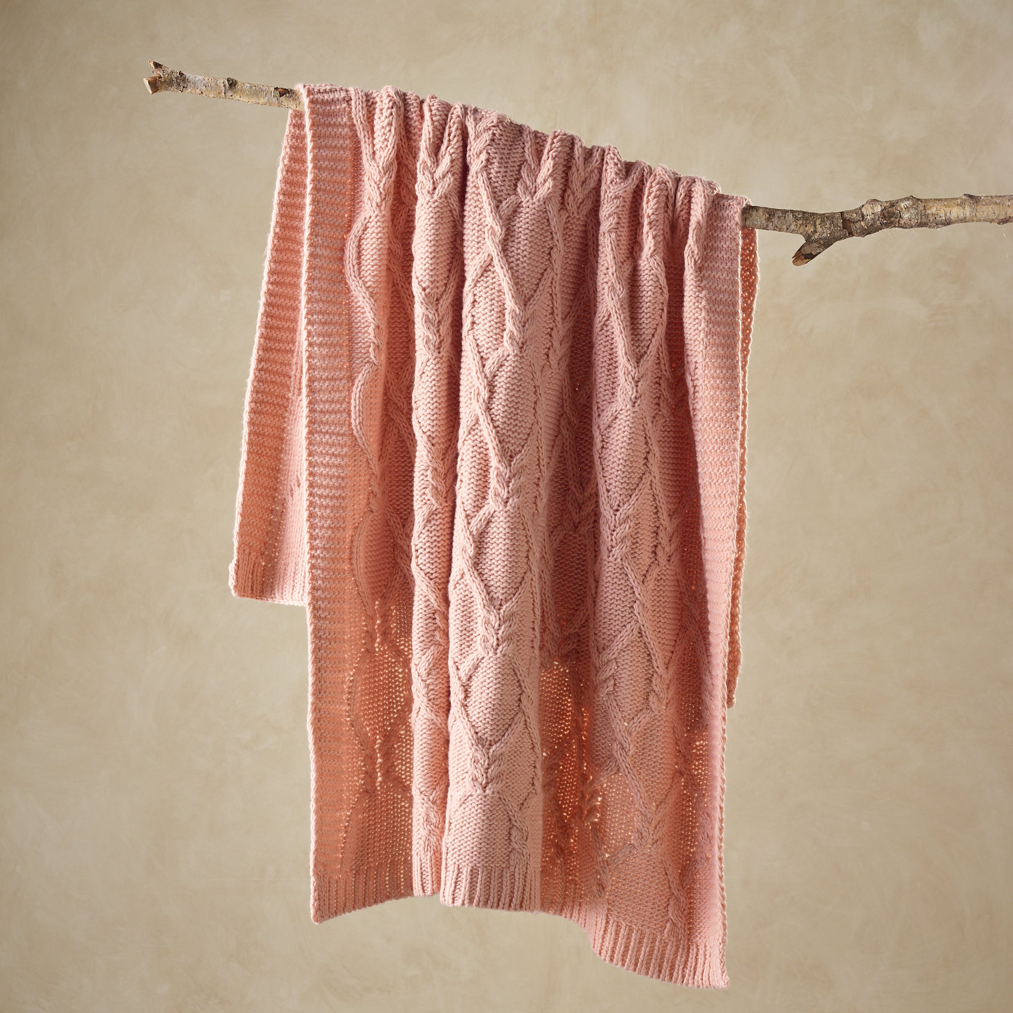 Johnson 130 x 160cm Soft Plush Throw Rug in Blush Pink by Bianca - Perfect for Bedroom, Living Room & Dorm Decor