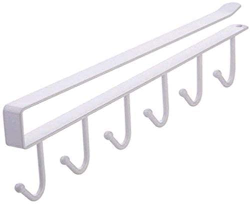VEDHAK 6-Pin Metal Cabinet Hook Hanger - Space Saving Door Rack Organizer for Kitchen, Bathroom & Office - Perfect for Mugs, Cups, Utensils, Towels & More (Multicolor) - Ideal for Small Space Organization & Clutter-Free Home Decor
