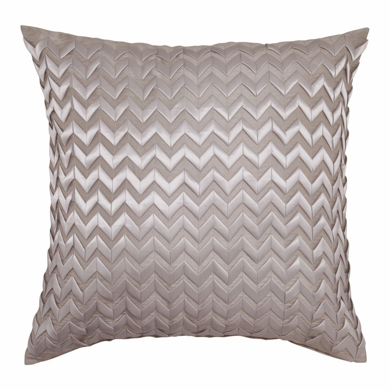 Chevron Pattern Latte Coffee Color Zig Zag European Pillowcase - Stylish Home Decor for Living Room, Bedroom & Sofa