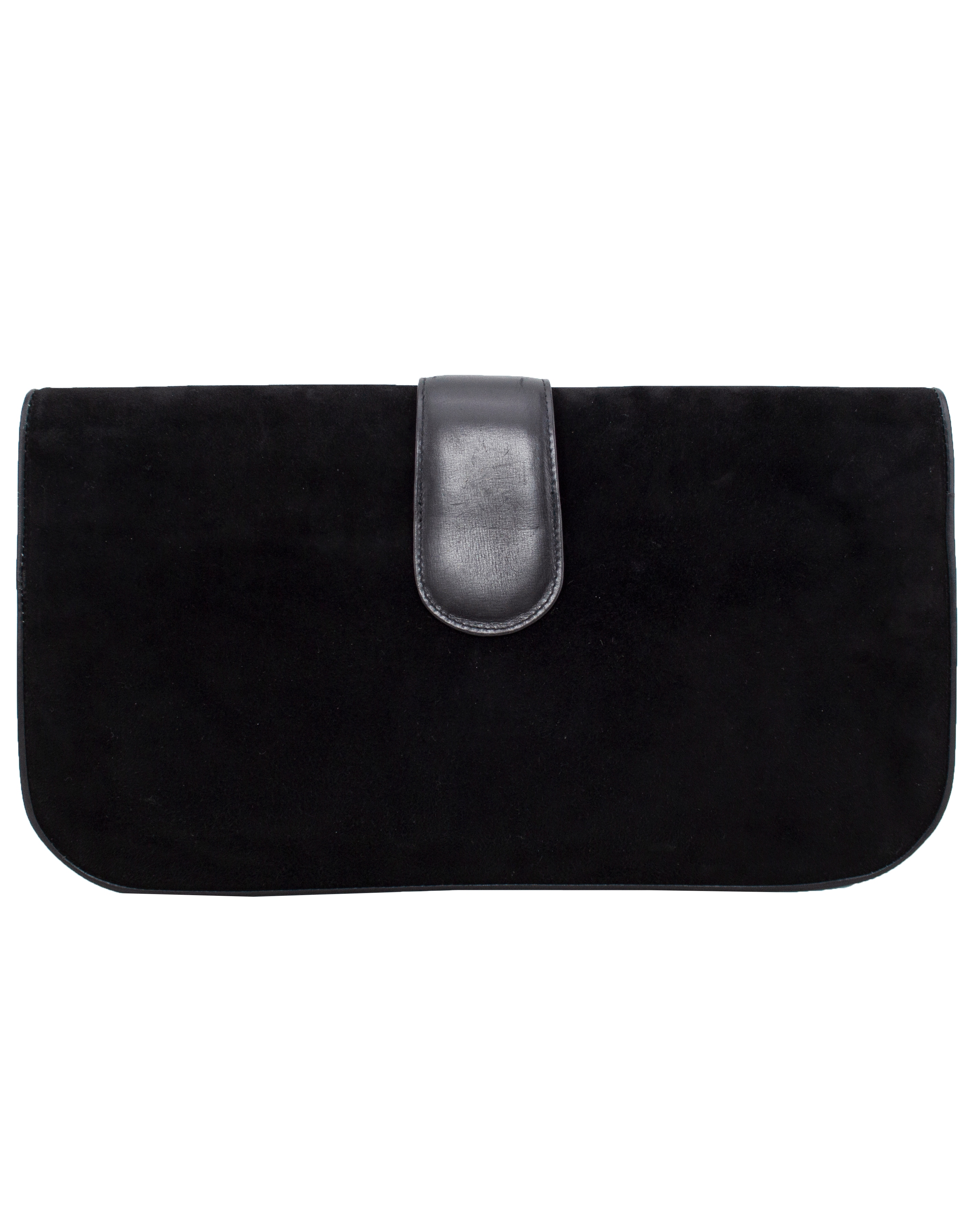 Black Suede Large Clutch Handbag for Women - Elegant Evening Bag for Parties, Weddings & Special Occasions