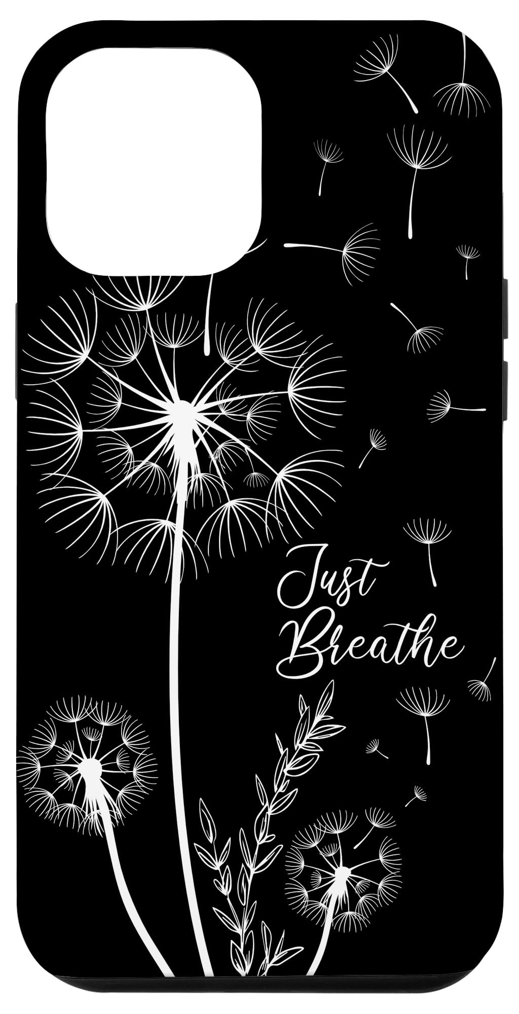 iPhone 12 Pro Max Case - Dandelion Tattoo Design with Arrows & Blow Pattern | Trendy Protective Cover for Women & Girls | Perfect for Everyday Use, Travel & Outdoor Activities