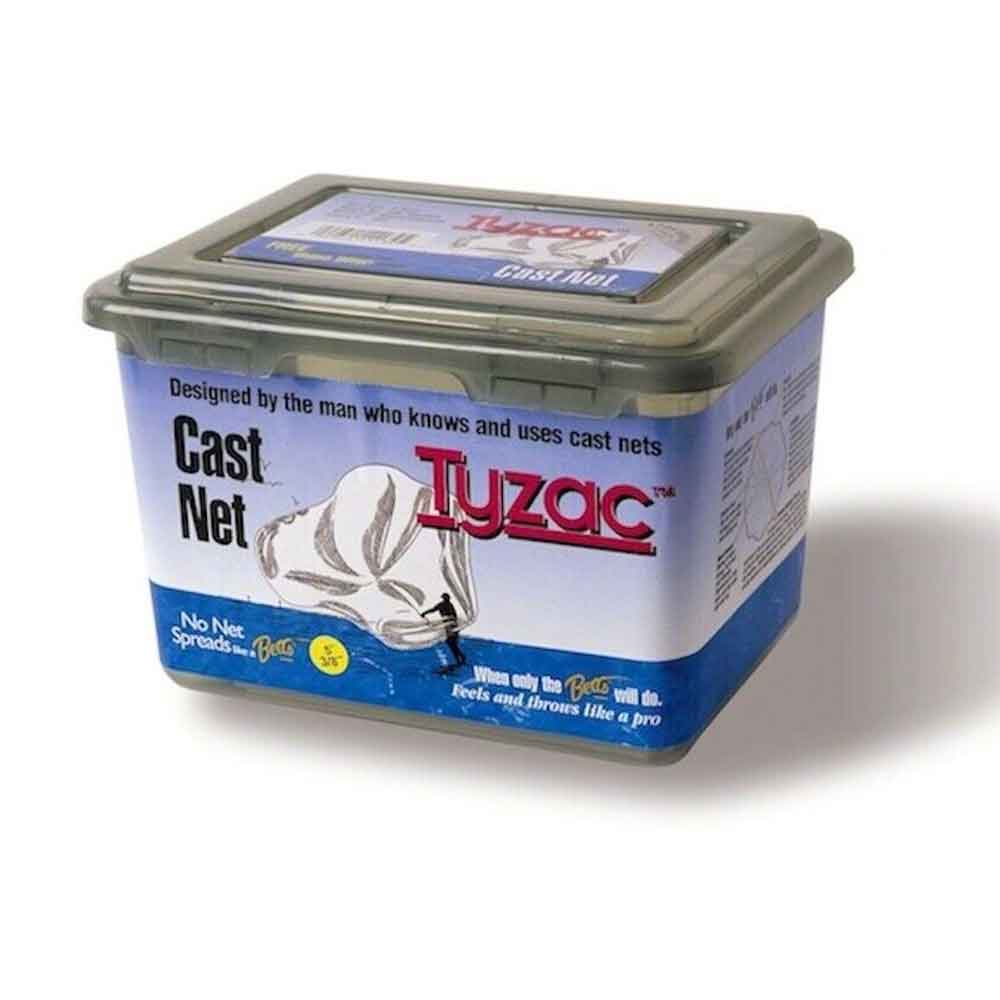 Betts Tyzac 6ft Cast Fishing Net with 3/8 Inch Mesh - Perfect for Saltwater & Freshwater Fishing, Crabbing, and Bait Collection