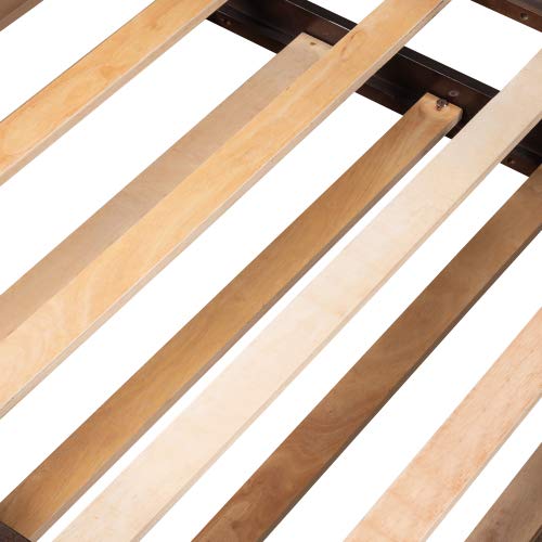 Twin Size Wooden Daybed with Trundle - Espresso Finish | Space-Saving Sleeper for Guest Room, Kids Bedroom & Small Apartments