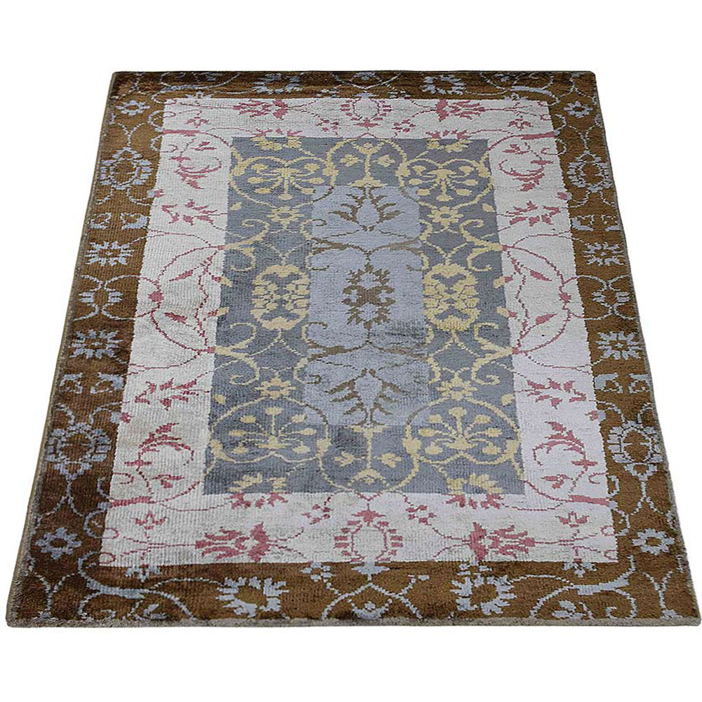 Hand Knotted Hypnotic Rug - Bohemian Style Area Rug for Living Room, Bedroom & Home Decor - Soft & Durable Floor Covering for Boho Chic Interior Design