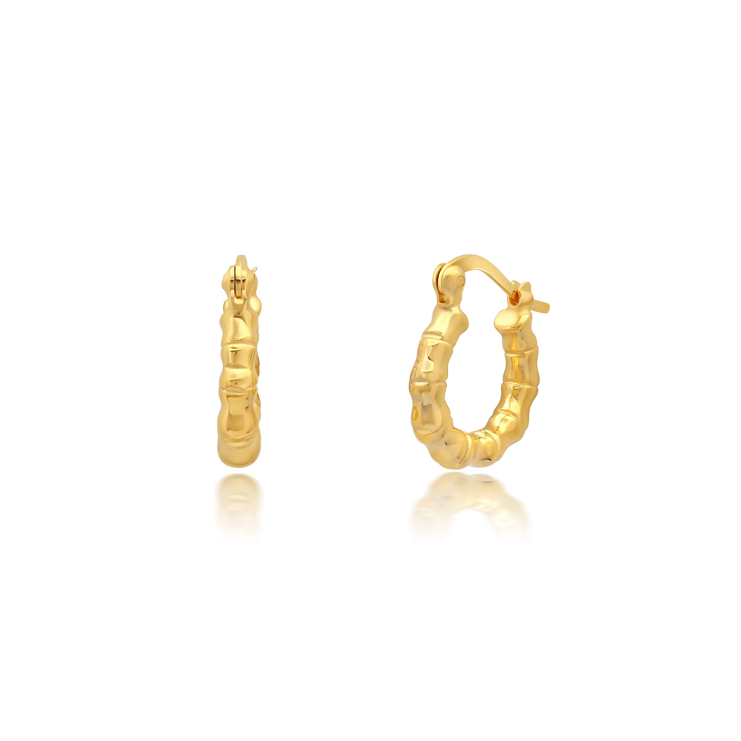 14K Yellow Gold Filled Lightweight Click Top Hoop Earrings - Dainty, Huggie & Chunky Styles | Perfect for Everyday Wear, Date Nights & Special Occasions