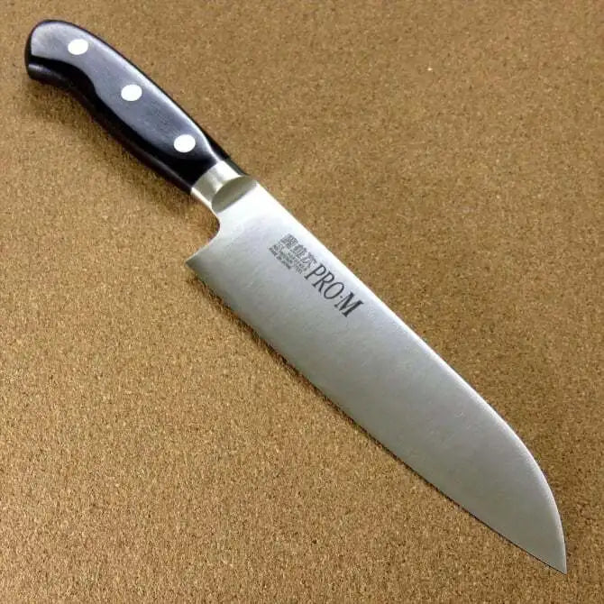 Kanetsugu Pro M Santoku Knife 7-Inch Japanese Chef Knife - High Carbon Stainless Steel Blade for Precision Slicing, Dicing & Chopping - Perfect for Home Kitchen & Professional Use