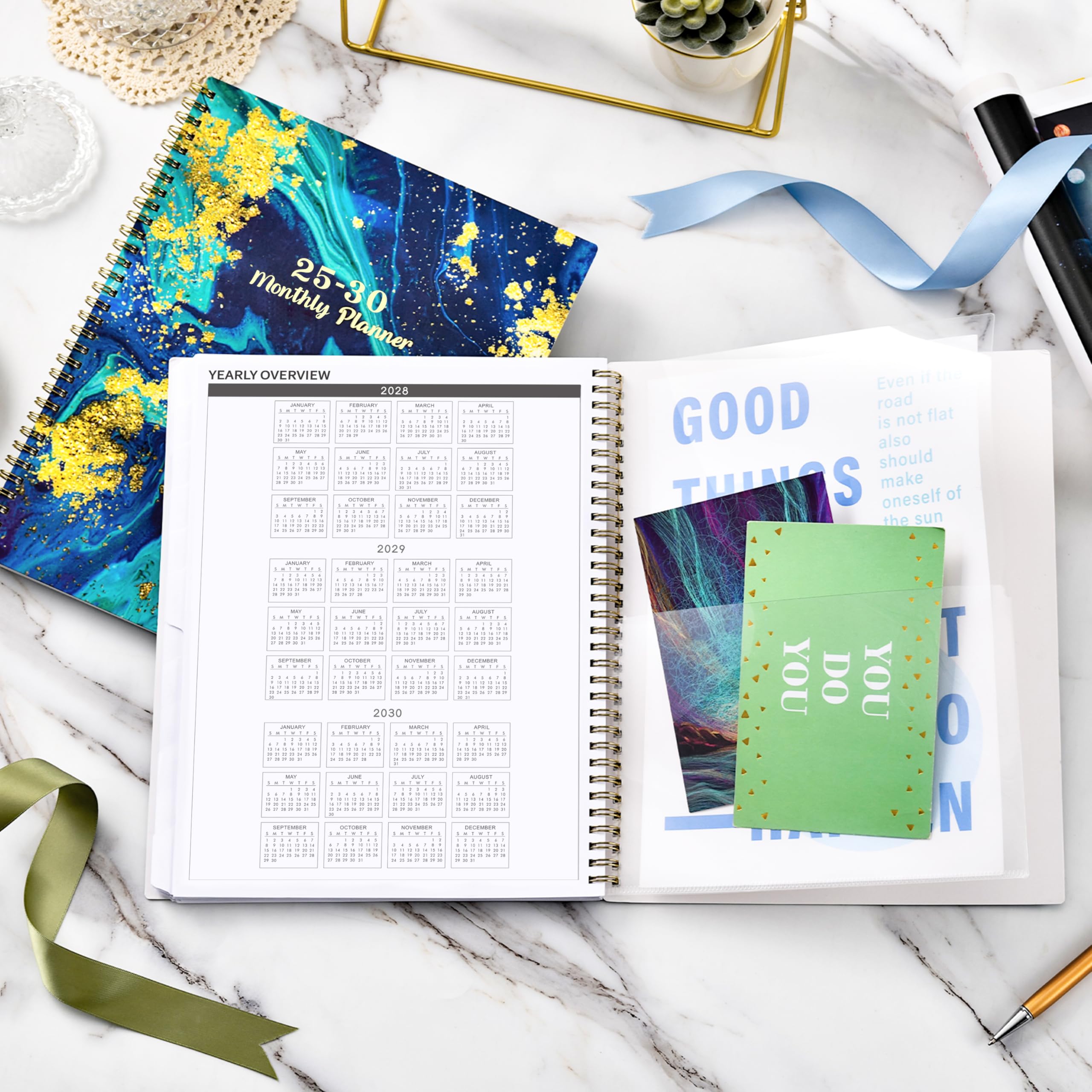 2025-2030 Monthly Planner Calendar | 5-Year Academic Planner from July 2025 to June 2030 | 9