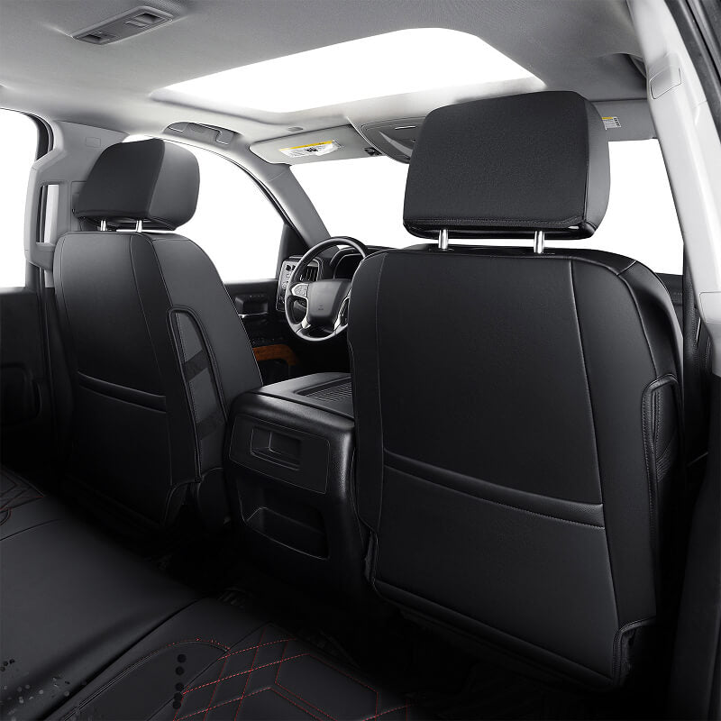 GMC Sierra Universal Seat Covers 2019-2023 | Waterproof & Durable | Fits 40/60 Split Rear Seats | Perfect for Truck Camping & Off-Road Adventures | Model Q350224