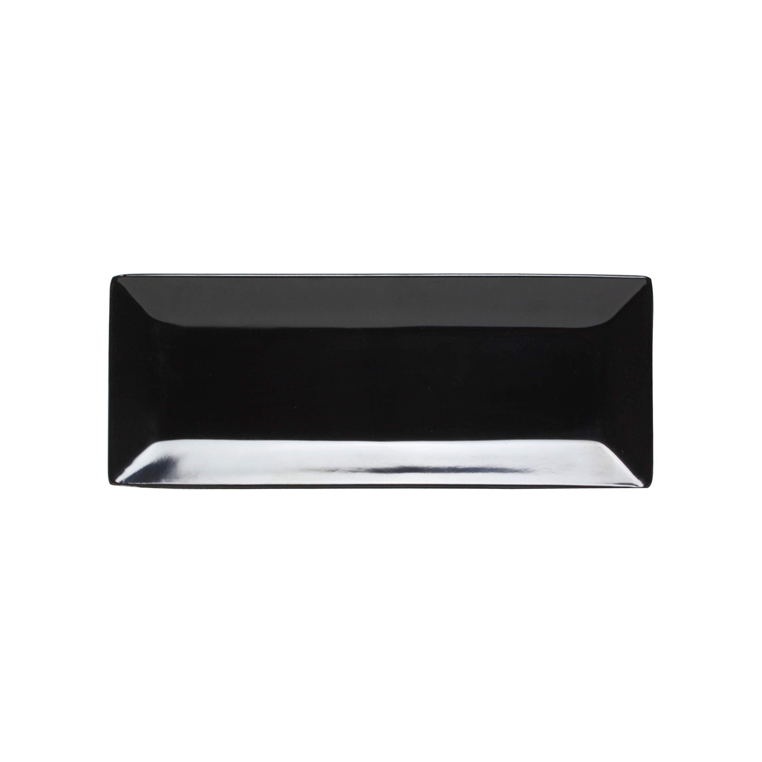 Thunder Group Classic Black Melamine Dinnerware Set - 15