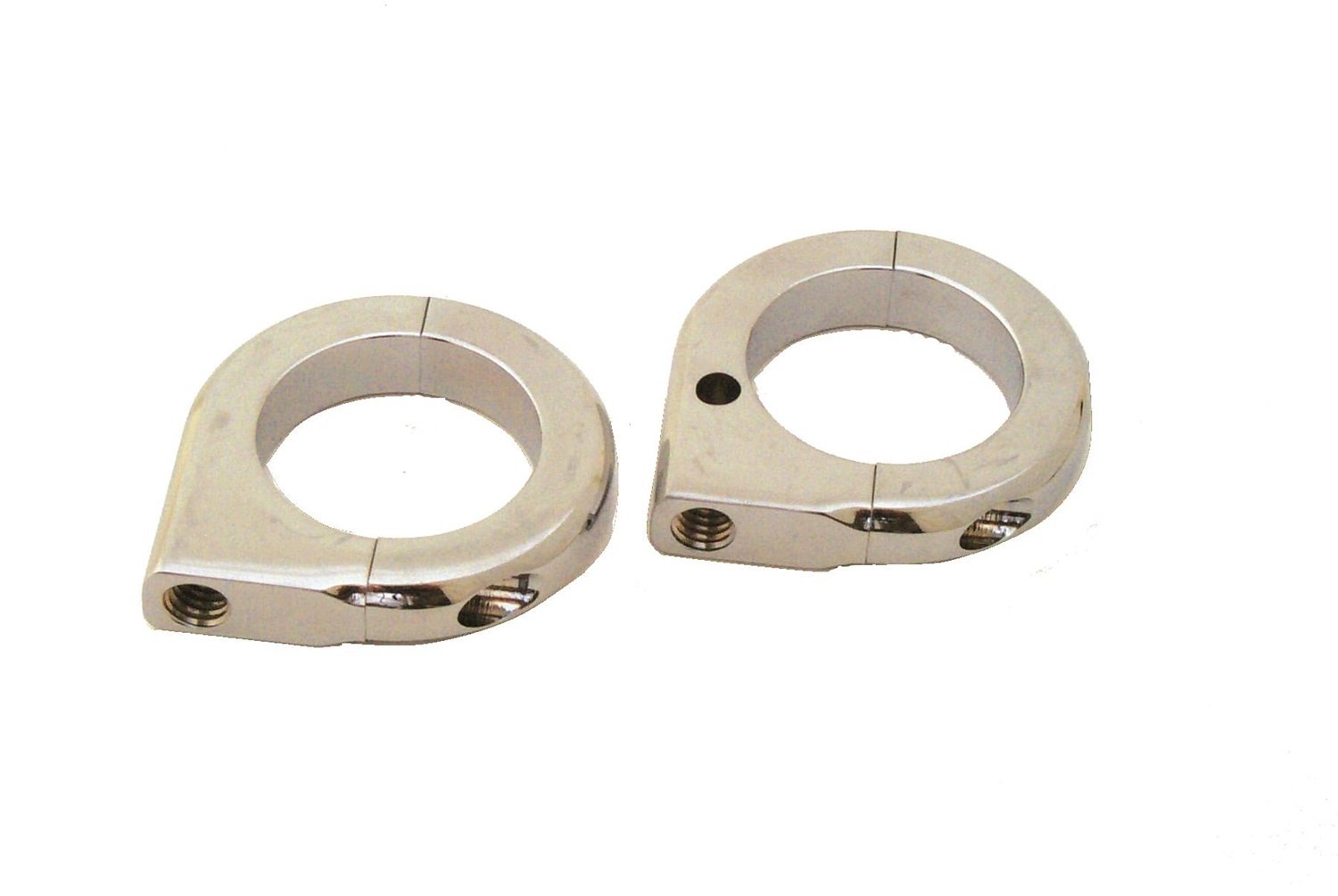 49mm Chrome Billet Tube Clamp LSM048-37549 - Heavy Duty Pivot Mount for Motorcycle, ATV & Off-Road Vehicle Accessories | CNC Machined Aluminum Alloy Construction