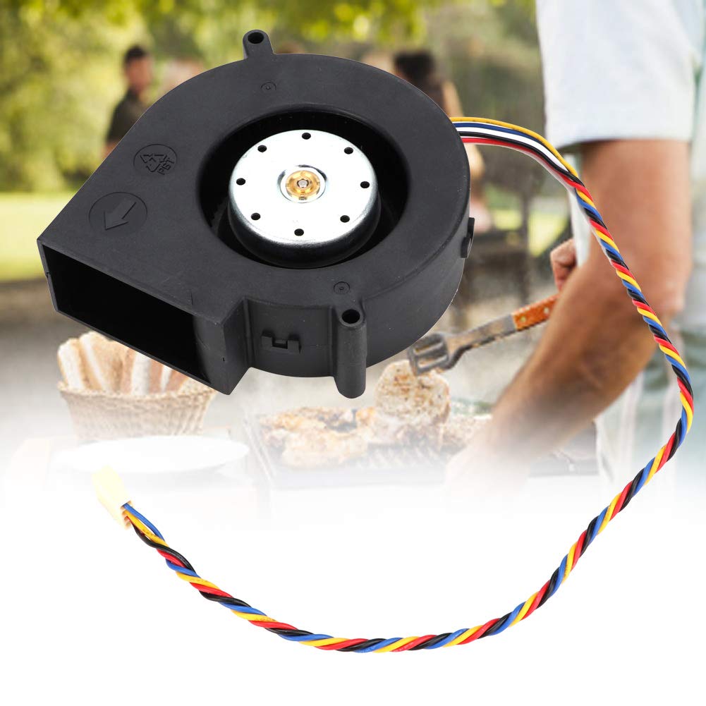 6A BBQ Grill Cooling Fan - 12V ABS Material Exhaust Fan with Easy Installation & Reliable Quality - Perfect for Outdoor Barbecue, Camping, and Backyard Grilling