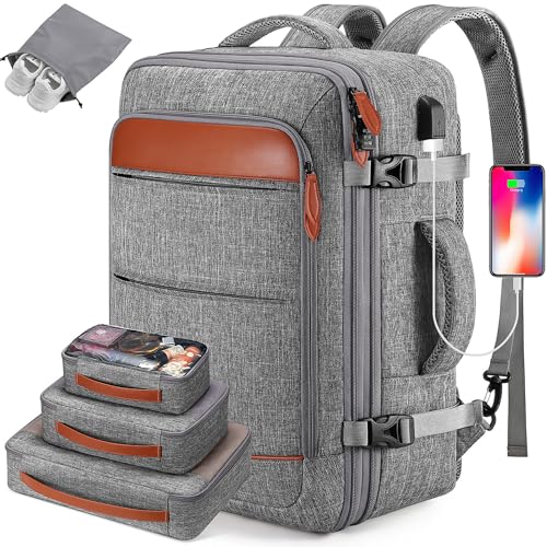 Grey-brown (Backpack With 4 Packing Cubes)