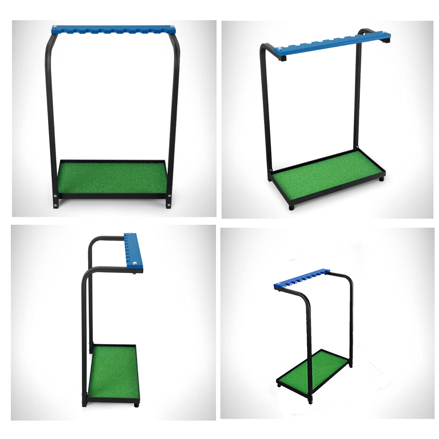 Premium Acrylic Golf Club Organizer Stand - 9-Putter Display Rack with Metal Base for Home, Office, or Pro Shop - Perfect for Organizing & Showcasing Golf Clubs