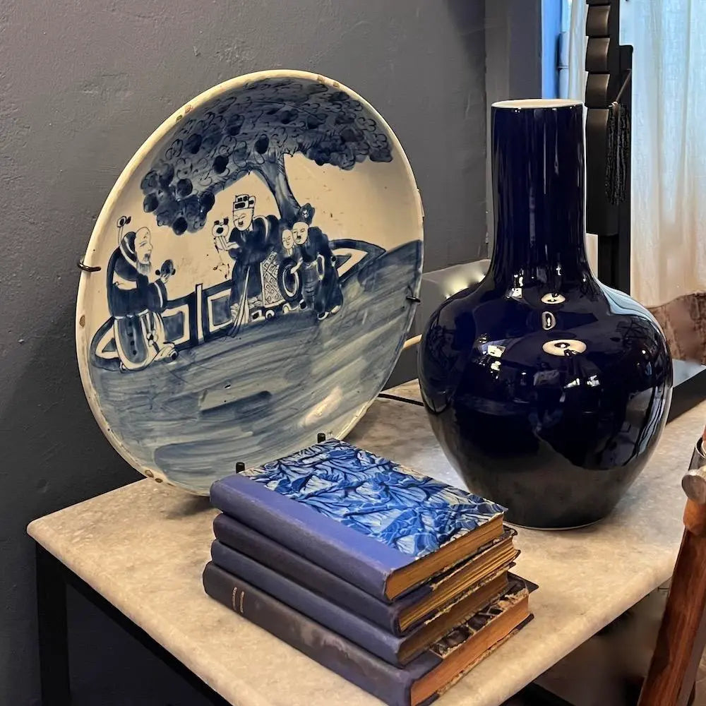 Blue Ultramarine Vase - Handcrafted Ceramic Home Decor for Living Room, Dining Table & Wedding Centerpieces | Perfect for Modern & Boho Interior Design