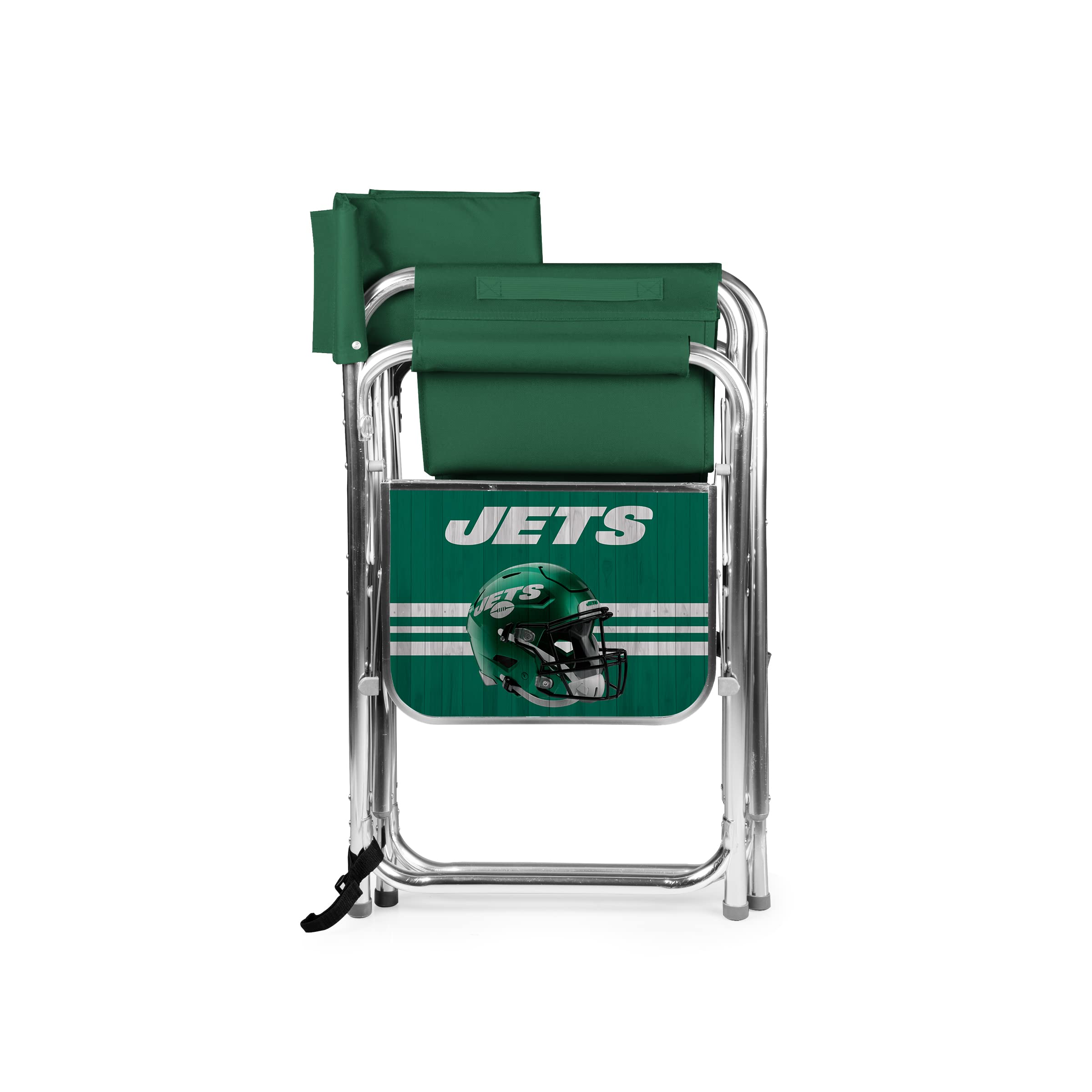 PICNIC TIME NFL Unisex-Adult Sports Chair with Side Table - Portable Folding Beach & Camping Chair for Outdoor Games, Tailgating, Picnics, and Backyard Relaxation