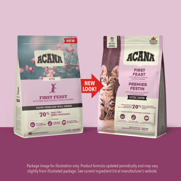 ACANA First Feast Dry Kitten Food - High Protein Grain-Free Kibble for Growing Kittens | Perfect for Indoor & Outdoor Kittens, Weaning & Transitioning to Solid Food