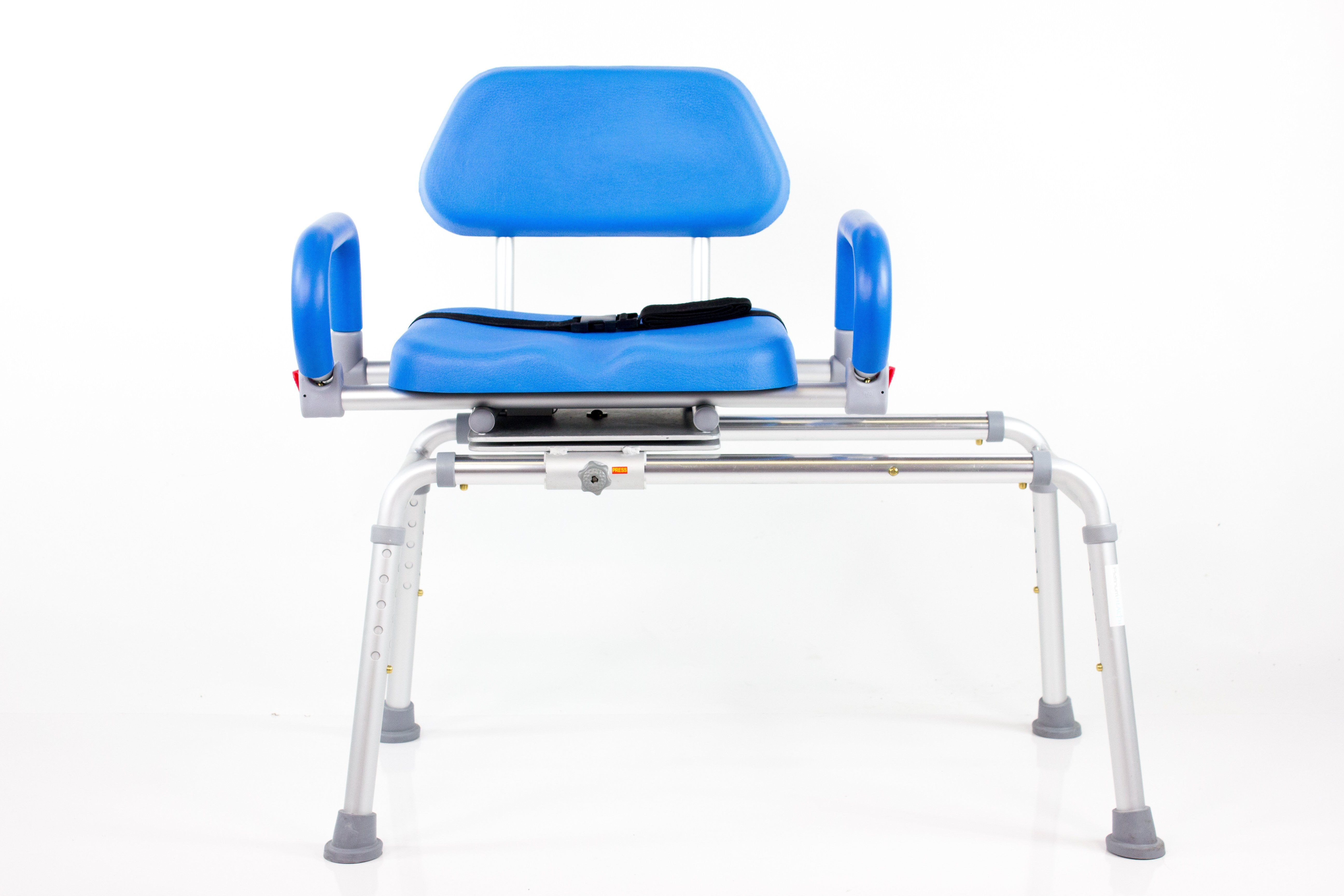 Refurbished Carousel Sliding Transfer Bench with Swivel Seat - Mobility Aid for Elderly & Disabled - Safe Bathroom & Shower Transfer Solution