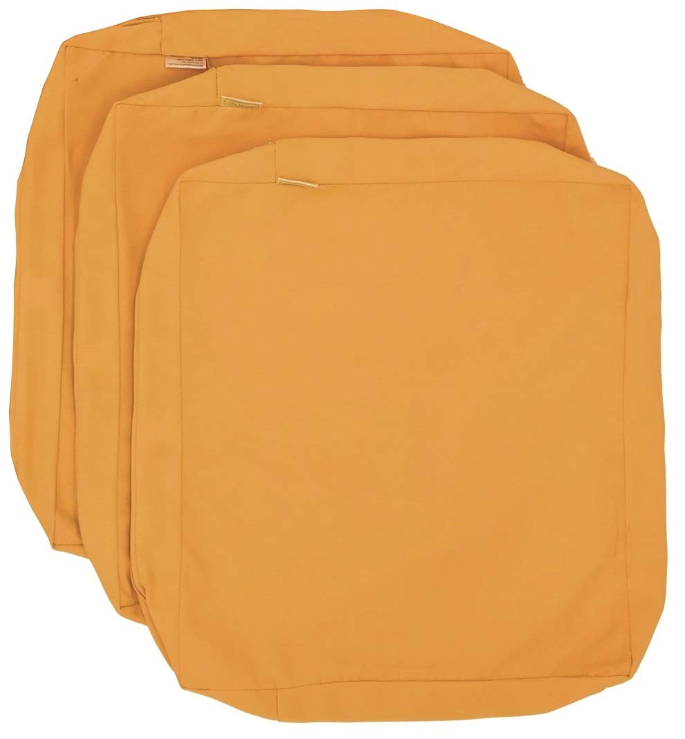 Sunflower Yellow Outdoor Waterproof Patio Chair Cushion Covers - 20