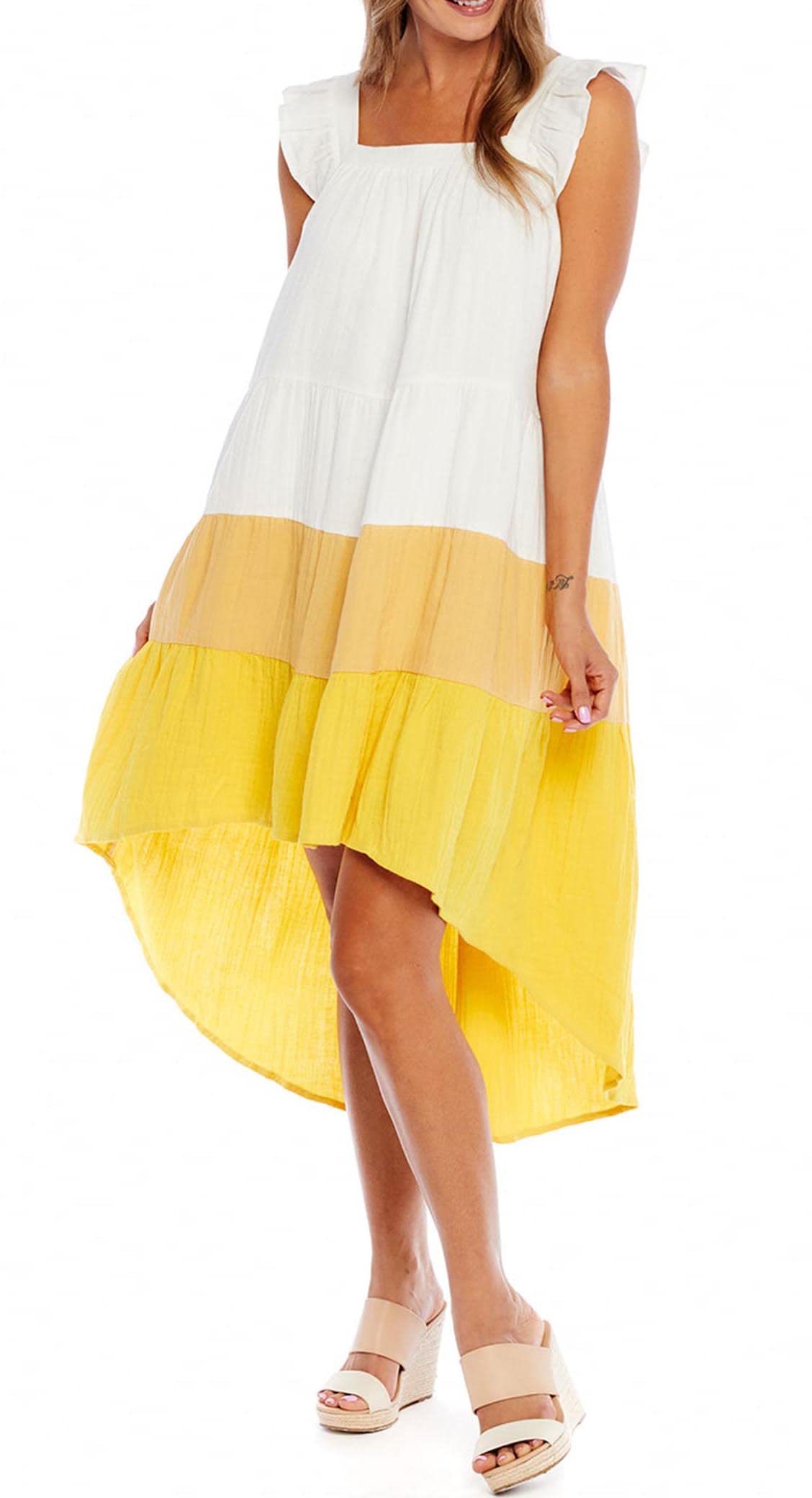 Mud Pie Women's Sleeveless Colorblock Dress - Stylish Summer Casual Dress for Beach, Party & Vacation | Flattering Fit & Comfortable Fabric