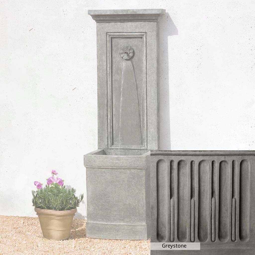 Campania International Auberge Wall Fountain - Outdoor Garden Water Feature for Patio, Yard & Landscape Decor | Relaxing Waterfall Sounds for Backyard Oasis