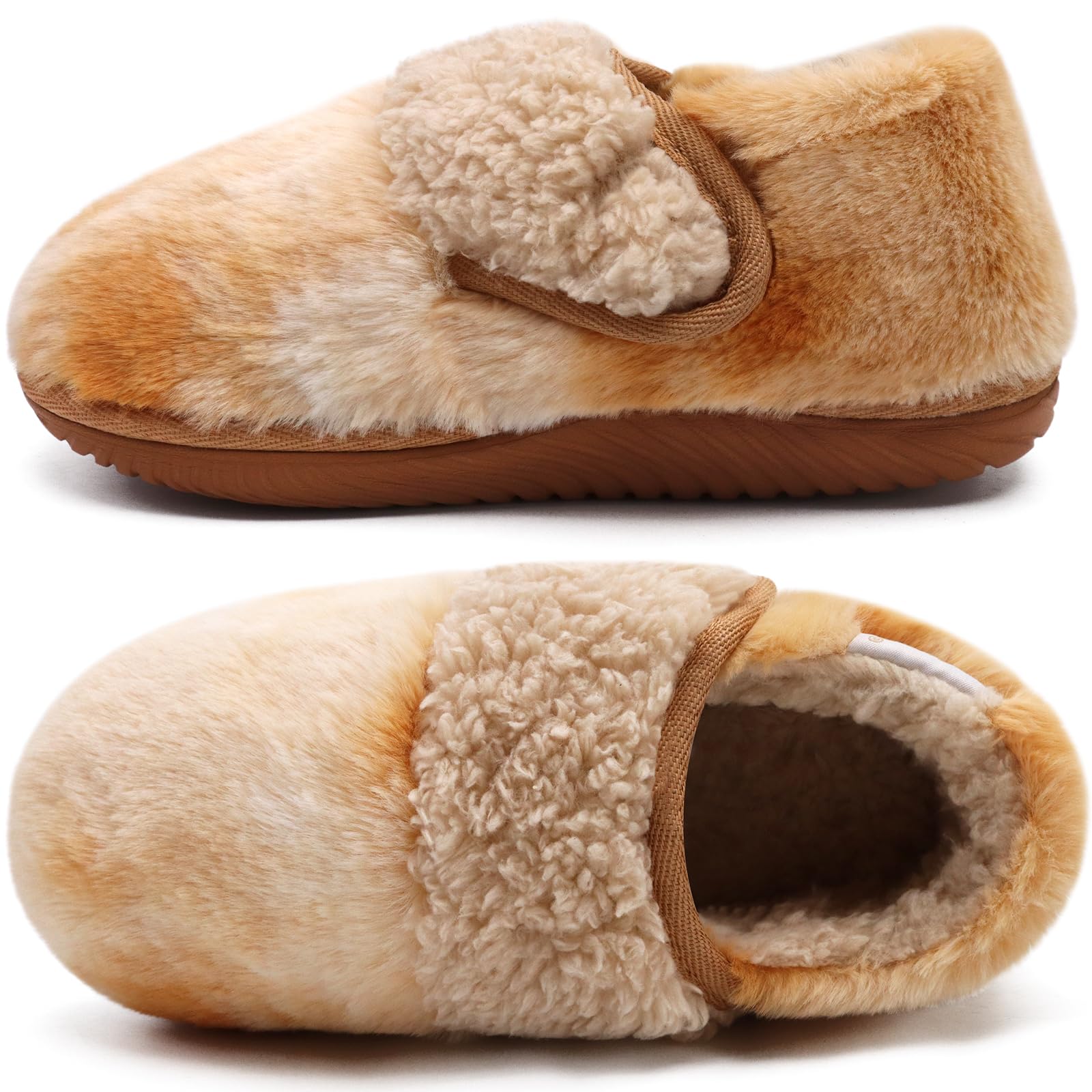 COFACE Women's Memory Foam House Slippers - Soft Fluffy Indoor/Outdoor Slippers for Women - Perfect for Home, Office, and Travel Comfort