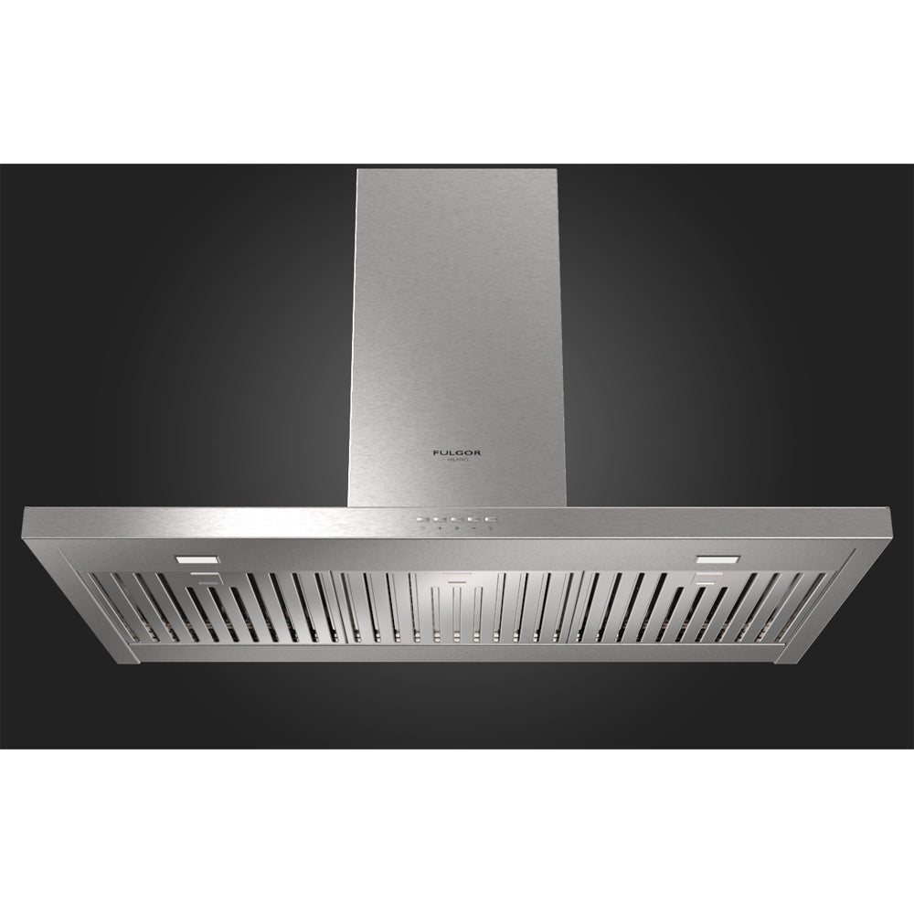 Fulgor Milano 36 Inch 600 CFM Stainless Steel Wall Mount Range Hood (F4CW36S1) - Powerful Kitchen Ventilation for Modern Homes & Restaurants