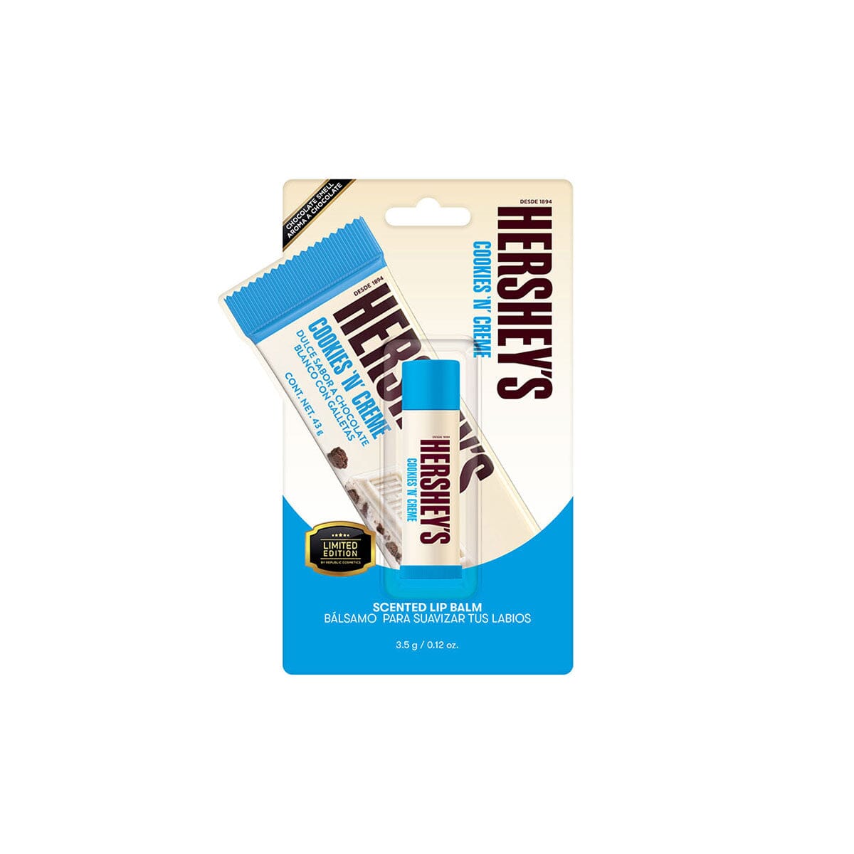 Cookies & Cream Lip Balm - Moisturizing & Long-Lasting Hydration for Dry Lips - Perfect for Winter, Outdoor Activities & Daily Care