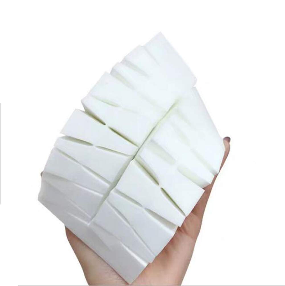 24PCS Mini Makeup Sponges - Triangle Cosmetic Beauty Blenders for Liquid Foundation, Cream & Powder - Soft Wedge Sponge Puffs for Flawless Face Blending - Perfect for Makeup Application & Setting (White) - Ideal for Daily Makeup, Travel & Professional Use
