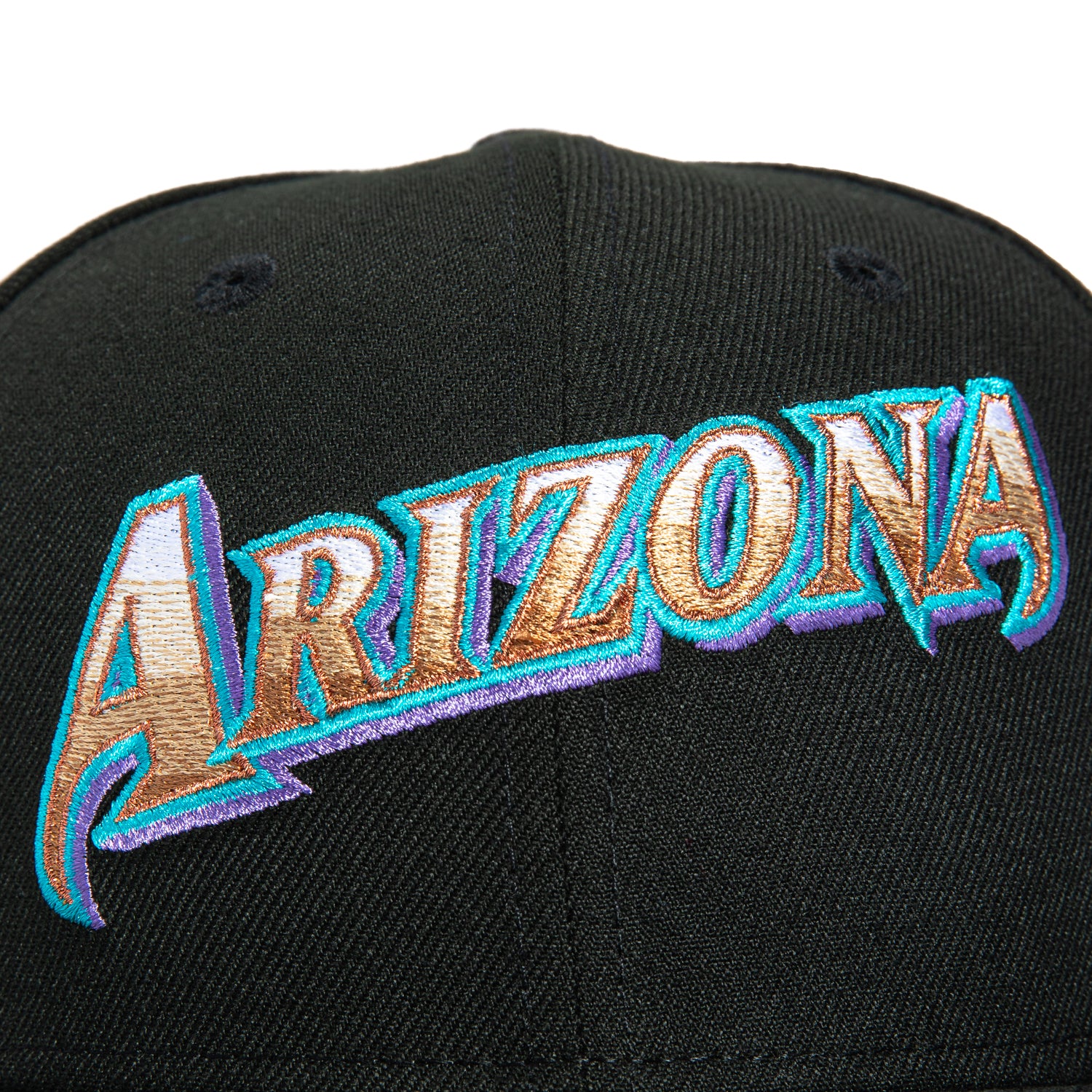 New Era 59Fifty Gradient Logo Arizona Diamondbacks Script Hat - Black MLB Baseball Cap for Men & Women - Perfect for Games, Fan Gear & Streetwear Fashion