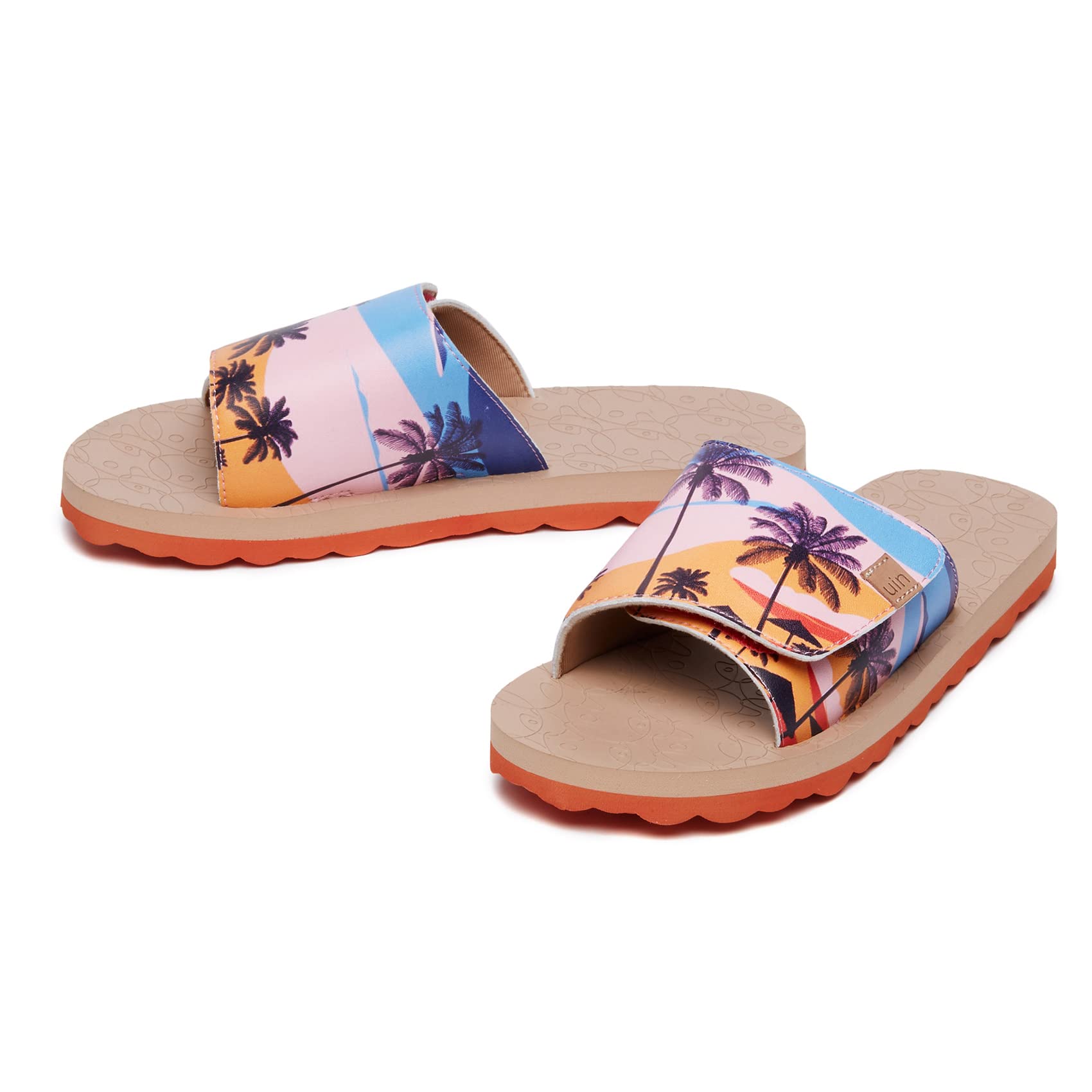 UIN Women's Flip Flops - Comfortable Non-Slip Beach Sandals with Artistic Paint Design for Summer, Travel & Casual Wear | Perfect for Poolside, Vacation & Everyday Use