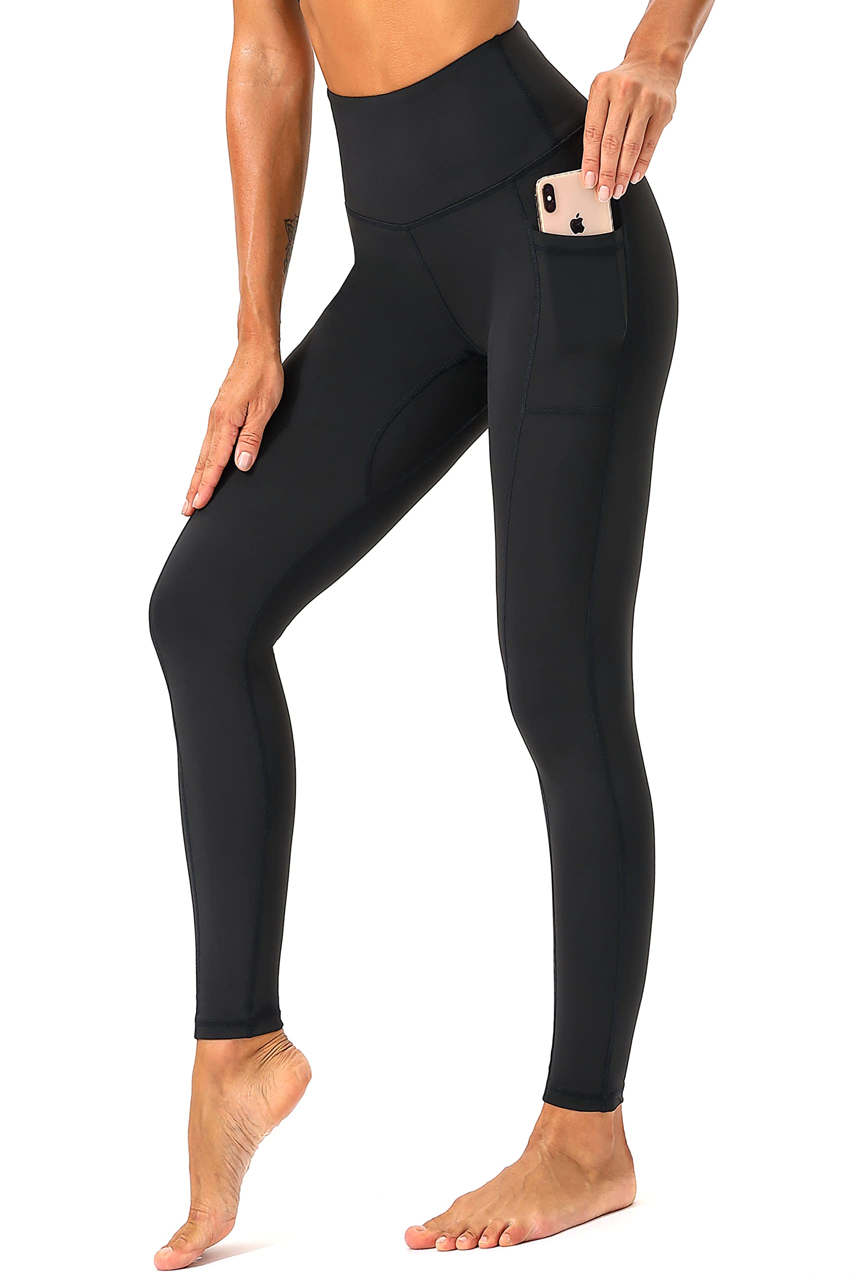 Best High Waisted Workout Leggings for Women - 7/8 Length Soft Yoga Pants with Pockets - Perfect for Gym, Running & Everyday Wear