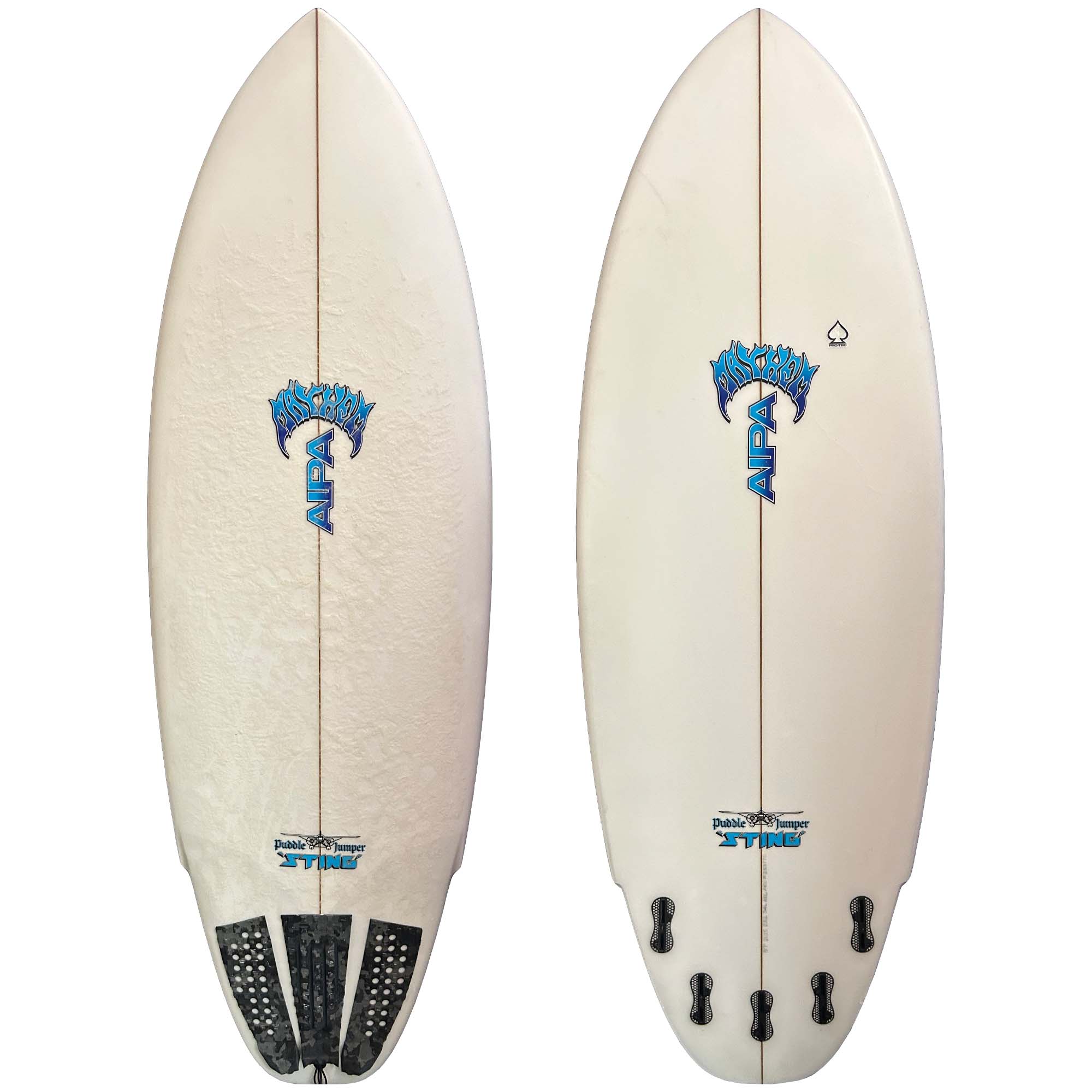 Aipa Puddle Jumper Sting 5'7 Surfboard with FCS II Fin System - Perfect for Small Waves and Beach Breaks